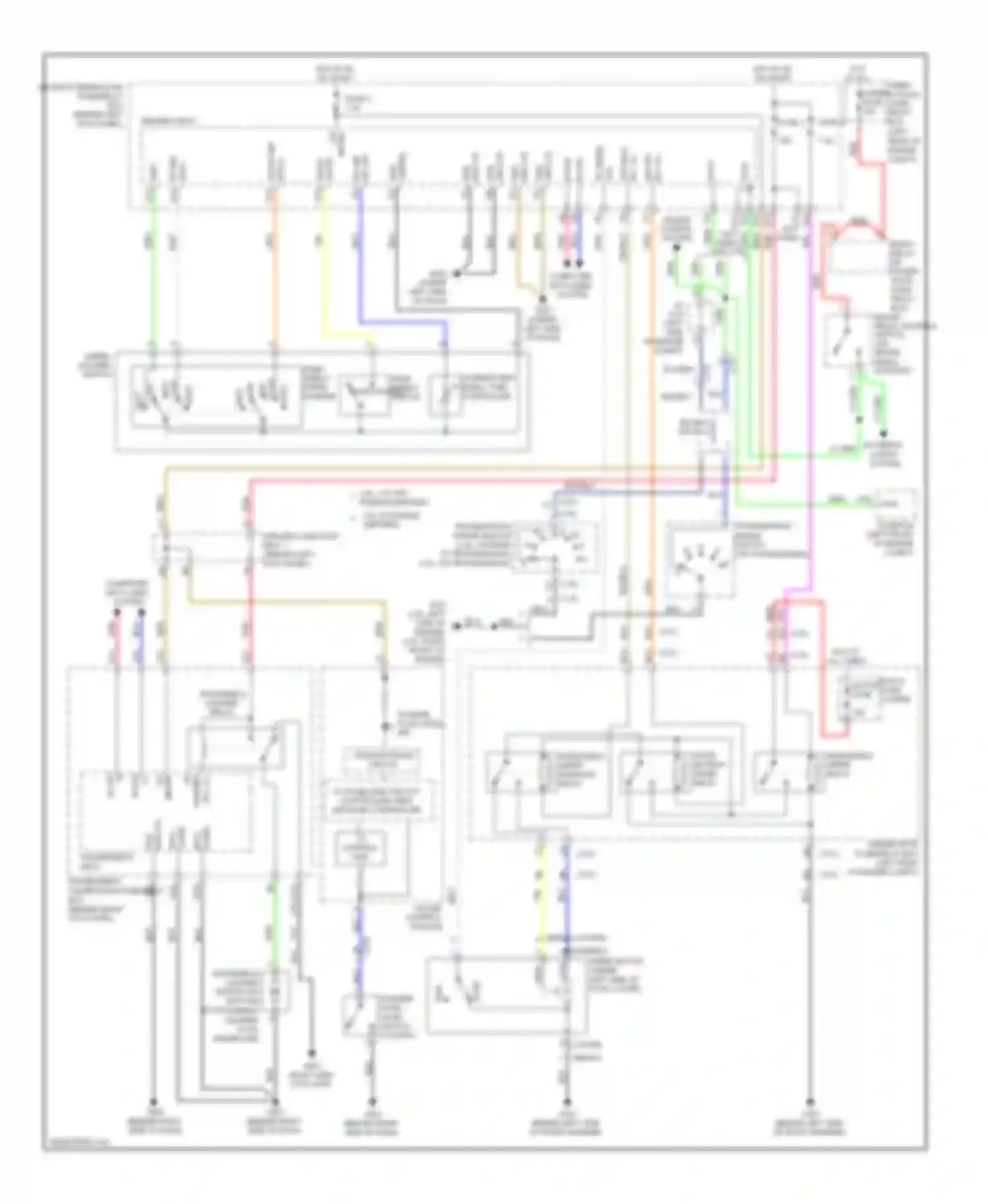 Accord Honda VIII facelift (2011-2013): Wiper/washer circuit