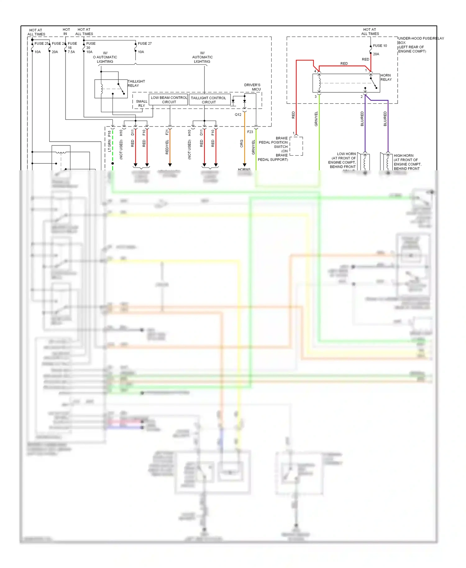 Wiring diagram blu/red for Honda Accord VIII facelift (2011-2013) (10 of 25)