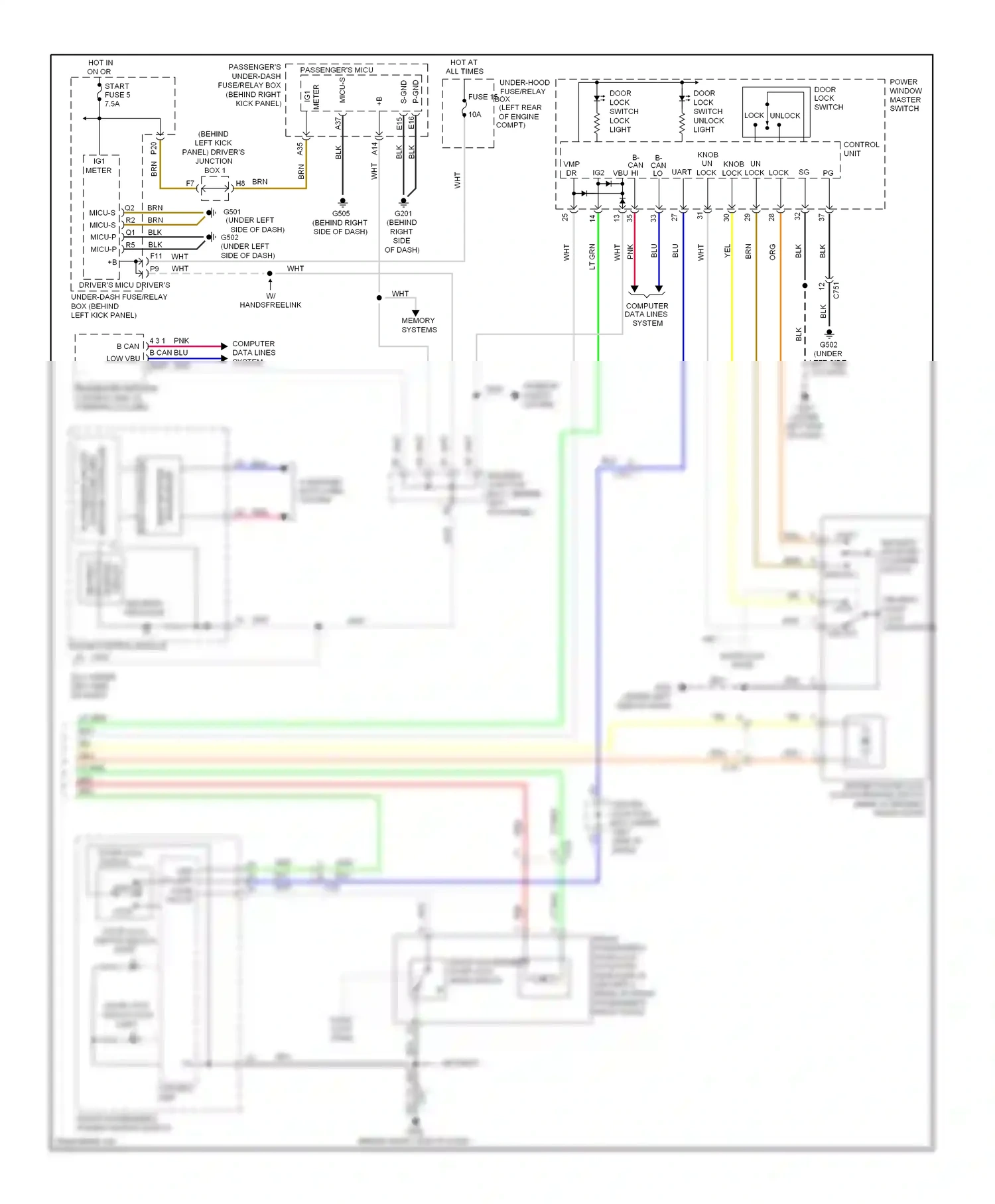Wiring diagram box) for Honda Accord VIII facelift (2011-2013) (1 of 2)