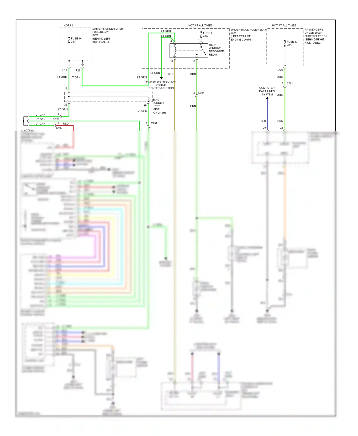 Wiring diagram bus-data for Honda Accord VIII facelift (2011-2013) (3 of 4)