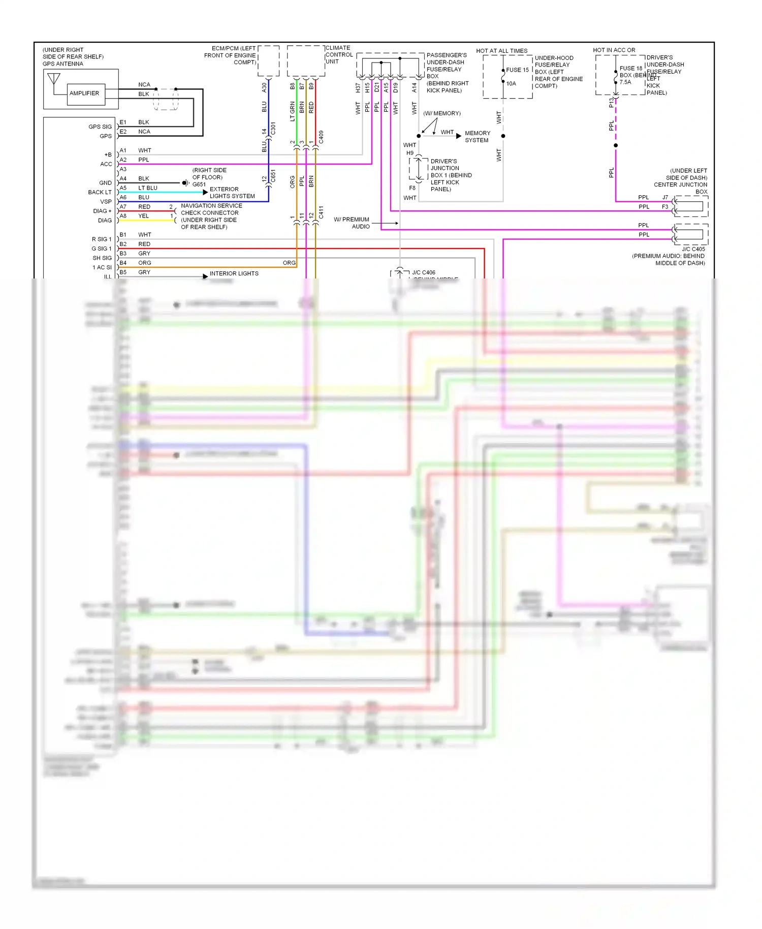 Wiring diagram climate control unit for Honda Accord VIII facelift (2011-2013) (10 of 18)