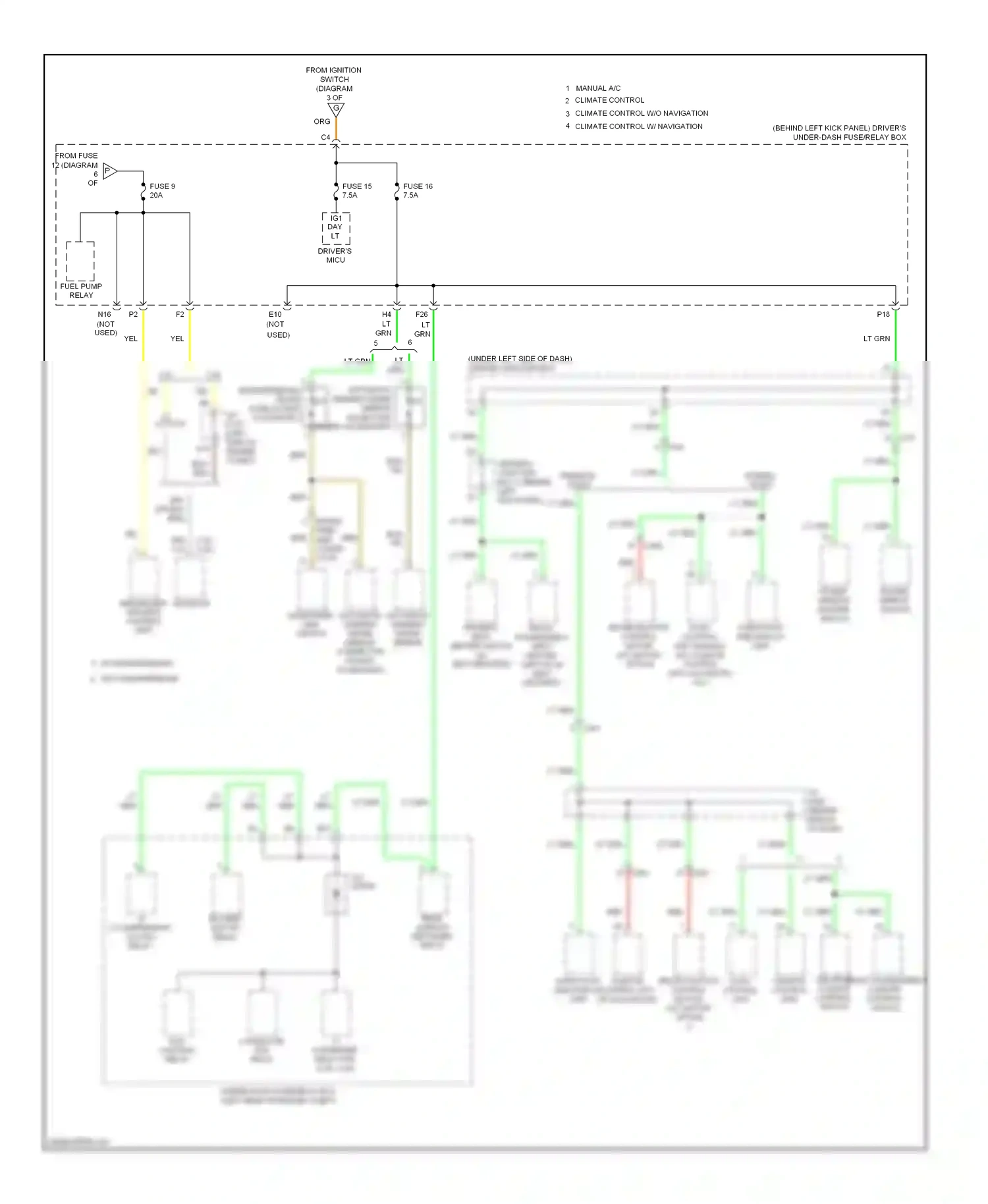 Wiring diagram climate hvac control control unit unit for Honda Accord VIII facelift (2011-2013) (1 of 1)