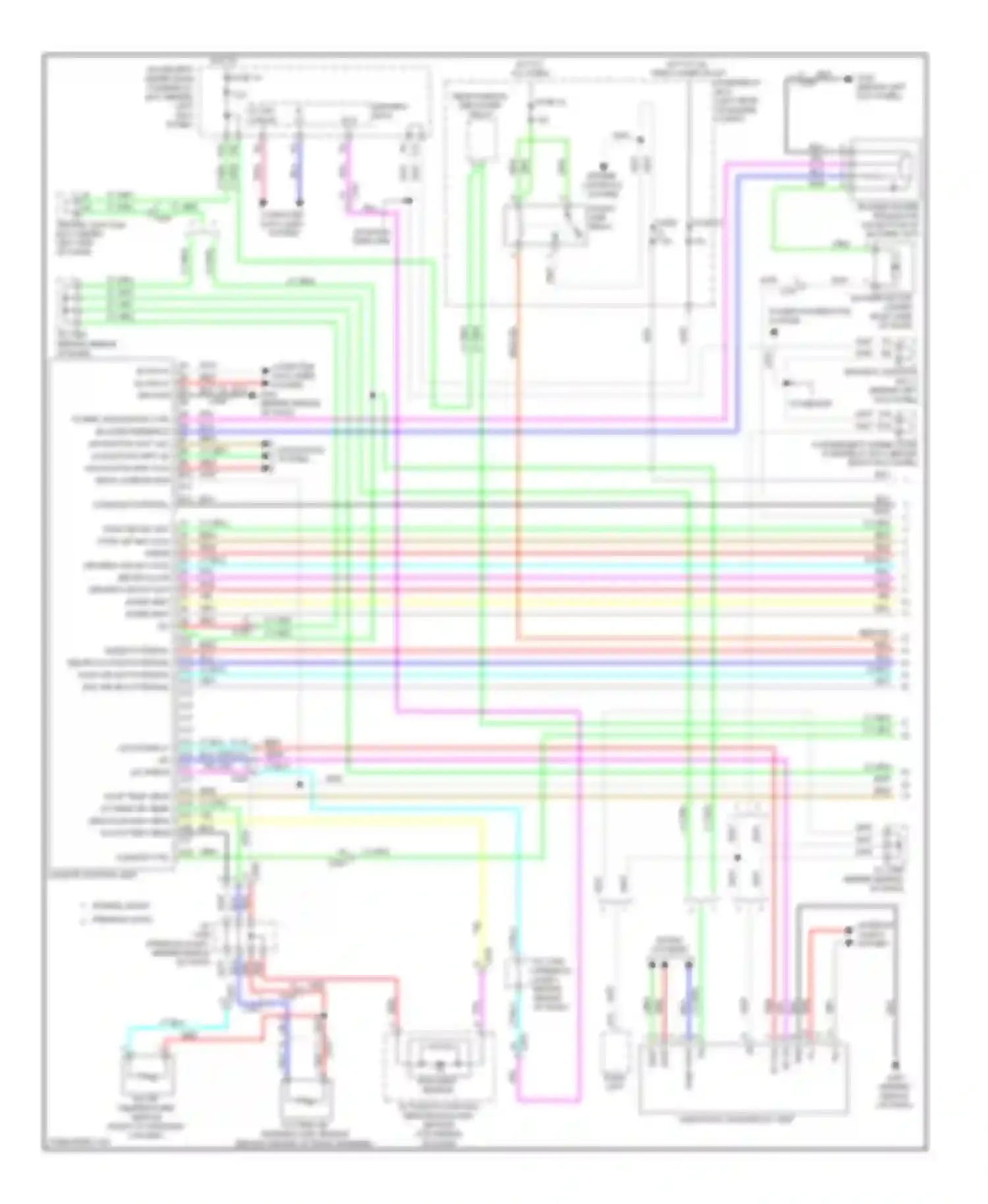 Wiring diagram engine controls system pgm-fi sub- relay for Honda Accord VIII facelift (2011-2013) (1 of 4)
