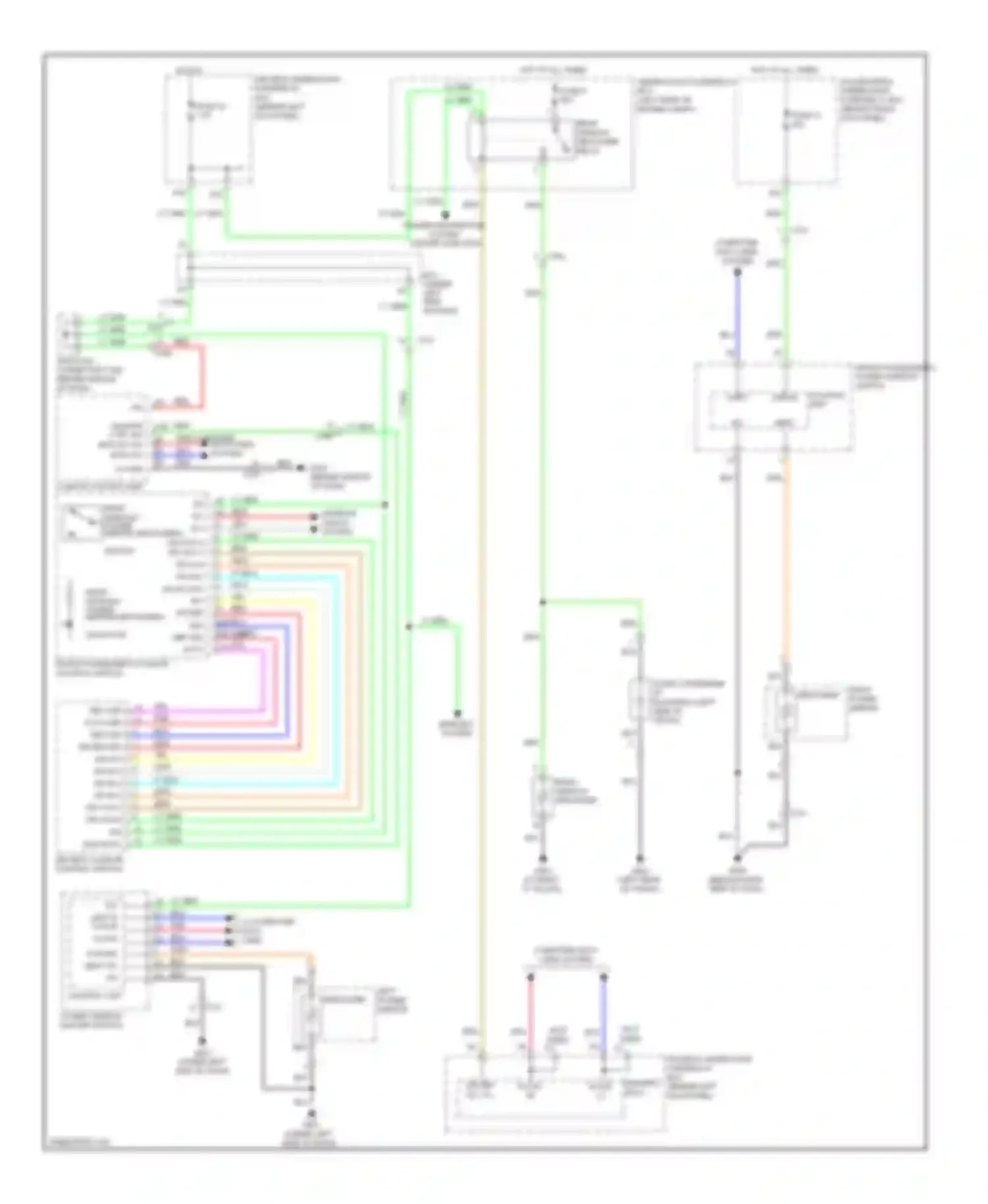 Wiring diagram front passenger's power window switch for Honda Accord VIII facelift (2011-2013) (1 of 12)