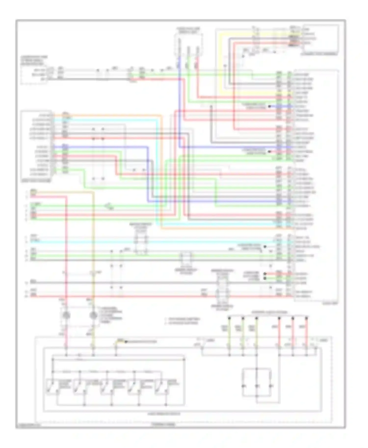 Wiring diagram ga b + ga sys on ga bus sh ga audio sh ga audio r + ga audio l + for Honda Accord VIII facelift (2011-2013) (1 of 2)