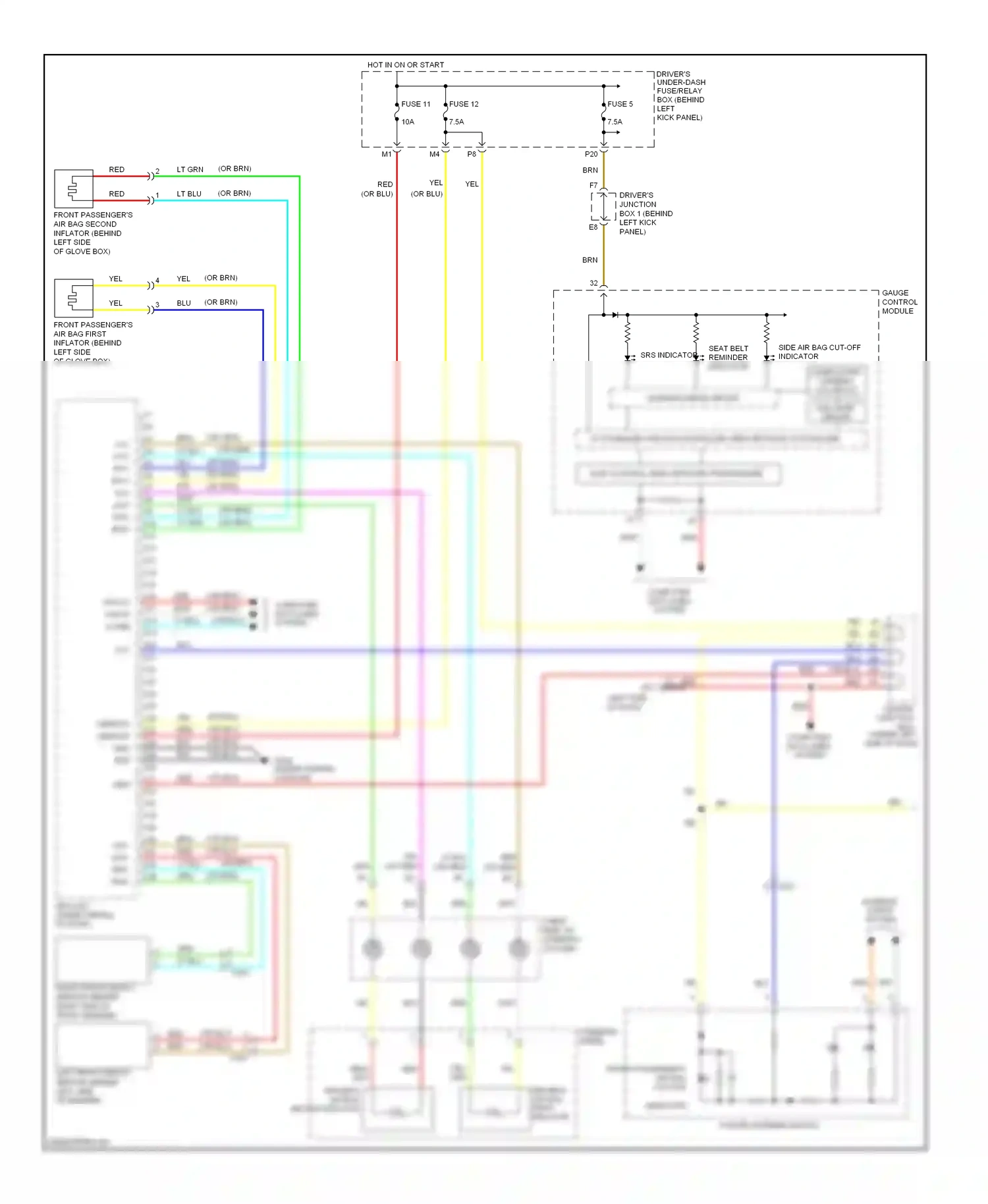 Wiring diagram hazard warning switch for Honda Accord VIII facelift (2011-2013) (7 of 8)