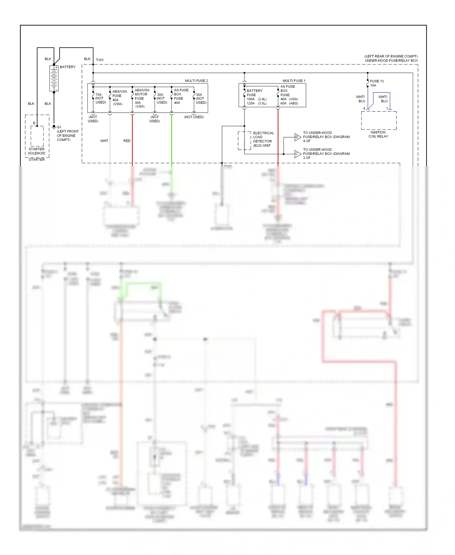 Wiring diagram hazard warning switch for Honda Accord VIII facelift (2011-2013) (4 of 8)