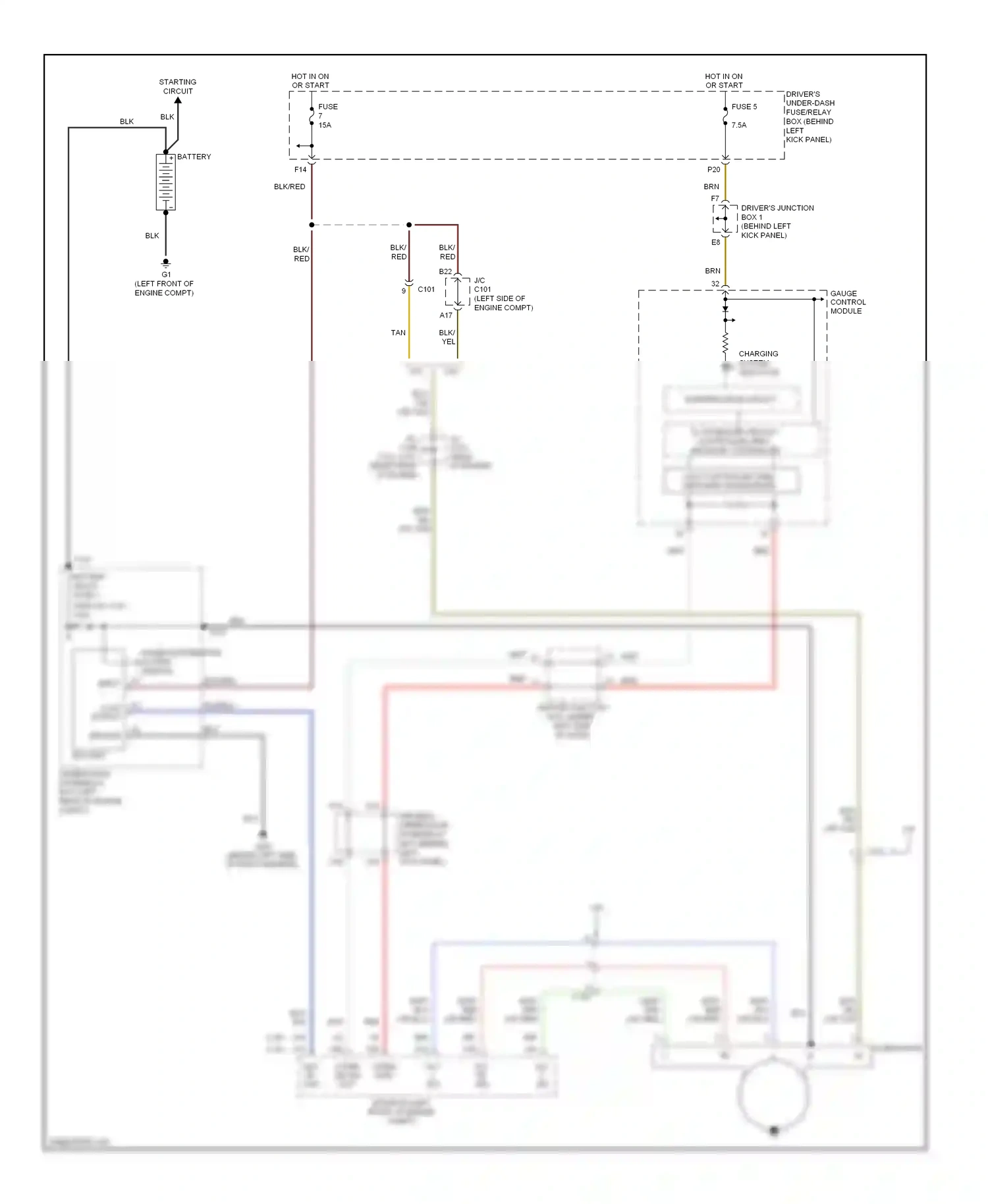 Wiring diagram kick panel) for Honda Accord VIII facelift (2011-2013) (2 of 8)