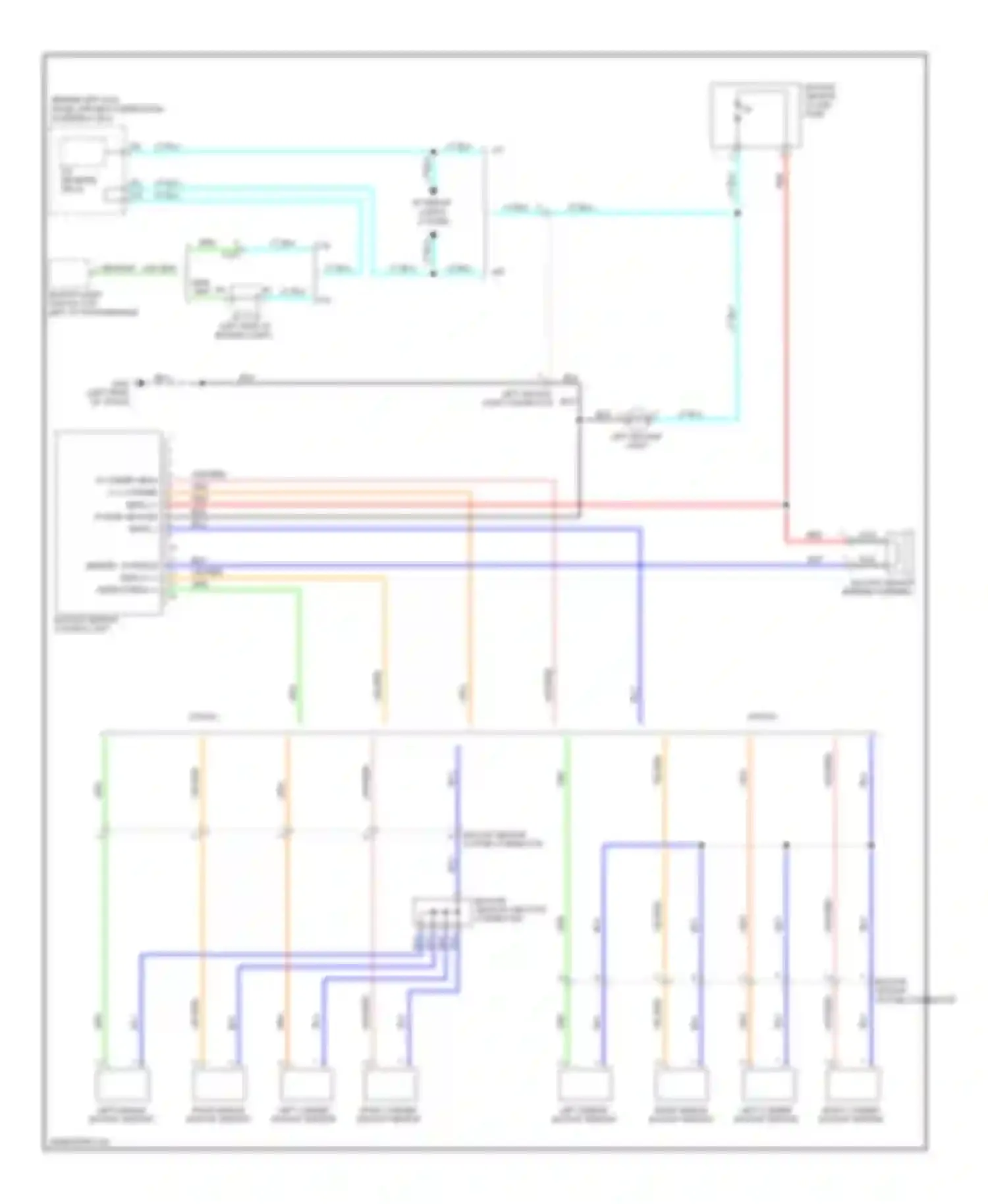 Wiring diagram left backup light for Honda Accord VIII facelift (2011-2013) (5 of 5)