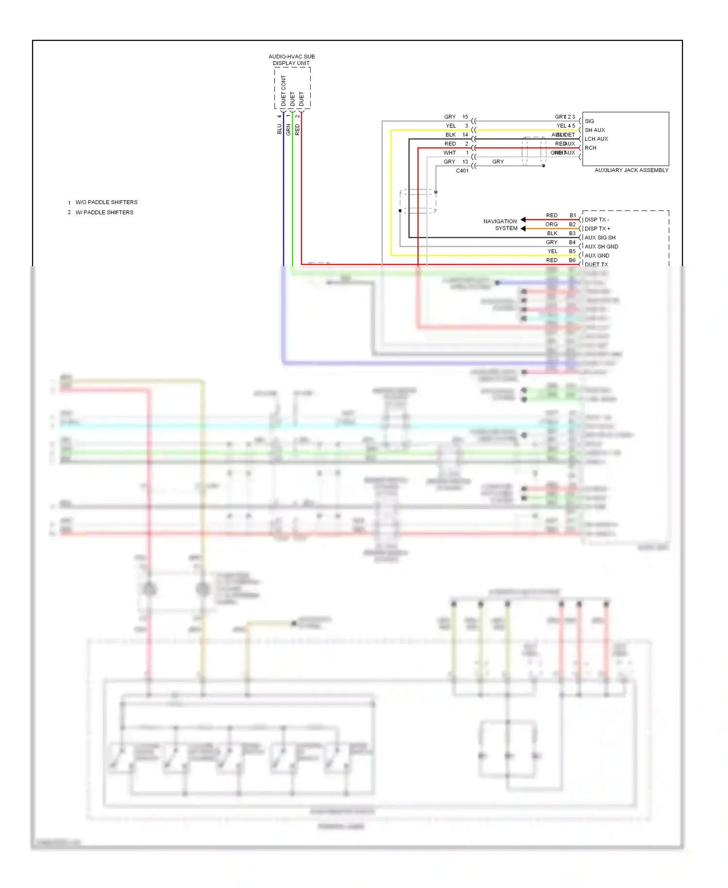 Wiring diagram mode switch for Honda Accord VIII facelift (2011-2013) (3 of 5)