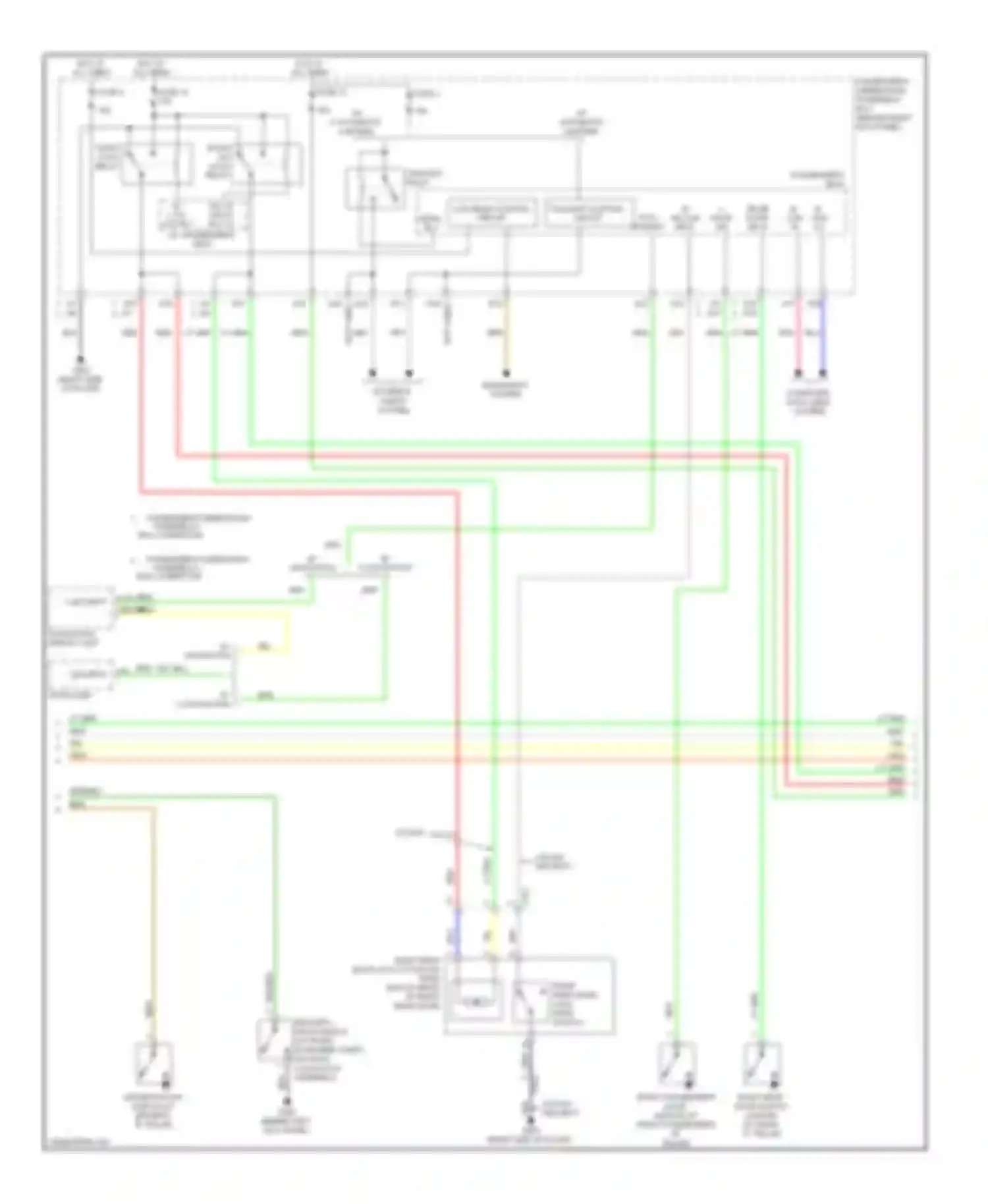 Wiring diagram passenger's under-dash fuse/relay box connector g for Honda Accord VIII facelift (2011-2013) (1 of 2)