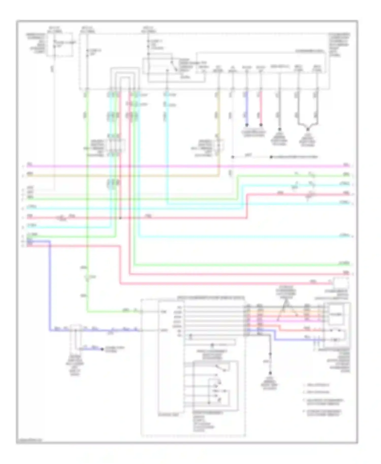 Wiring diagram passenger's under-dash fuse/relay box for Honda Accord VIII facelift (2011-2013) (1 of 43)
