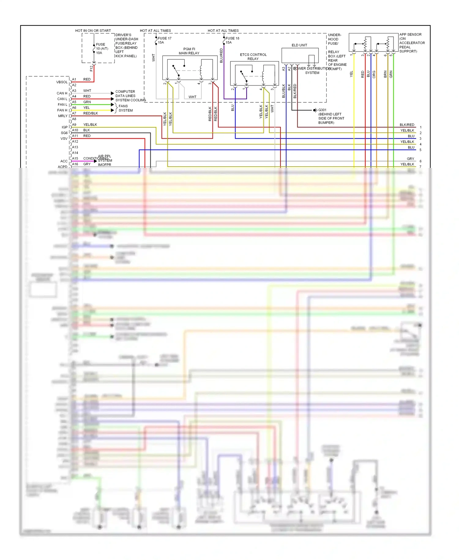 Wiring diagram pg 2 for Honda Accord VIII facelift (2011-2013) (3 of 3)