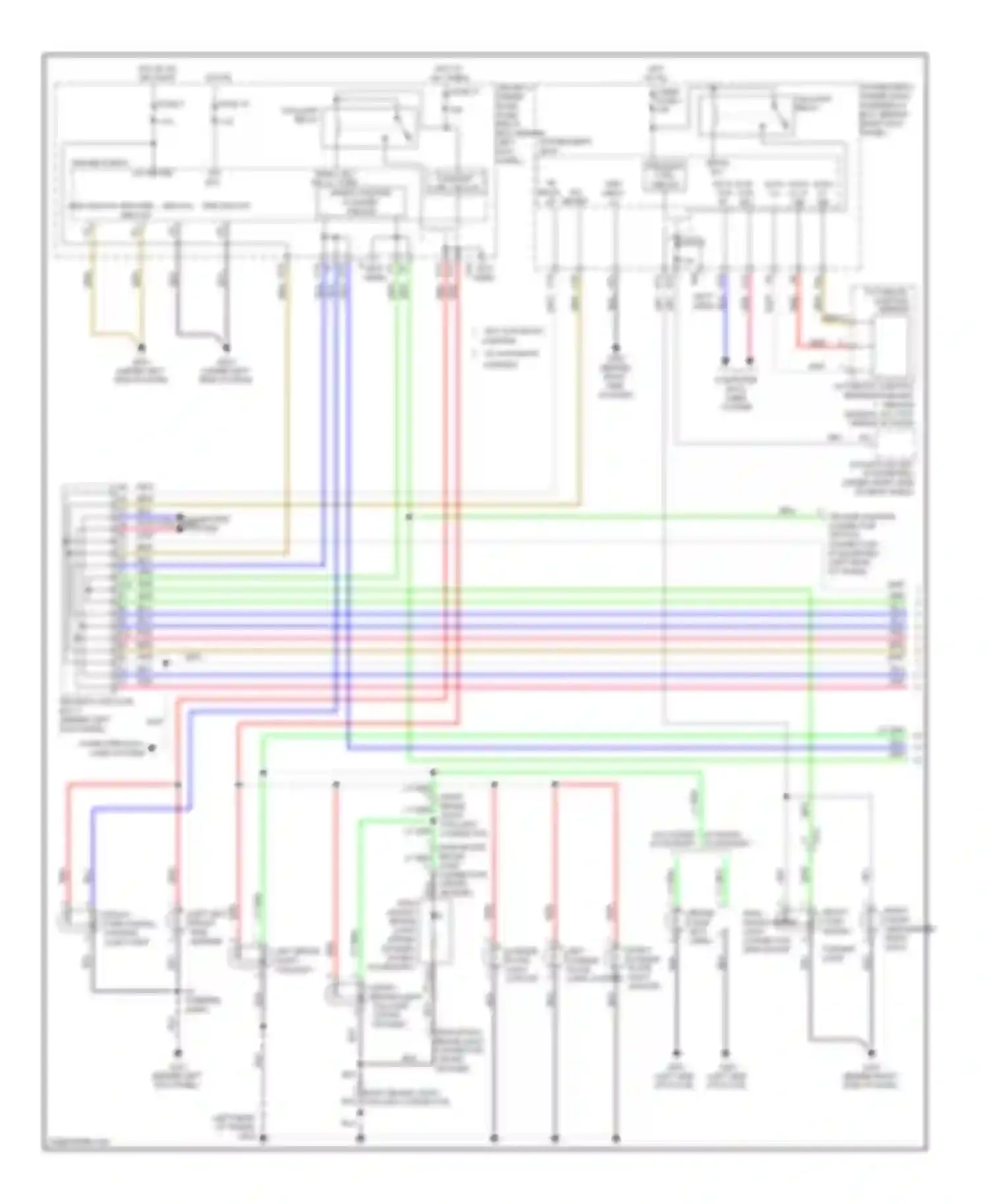Wiring diagram right front turn signal/ parking light for Honda Accord VIII facelift (2011-2013) (1 of 4)