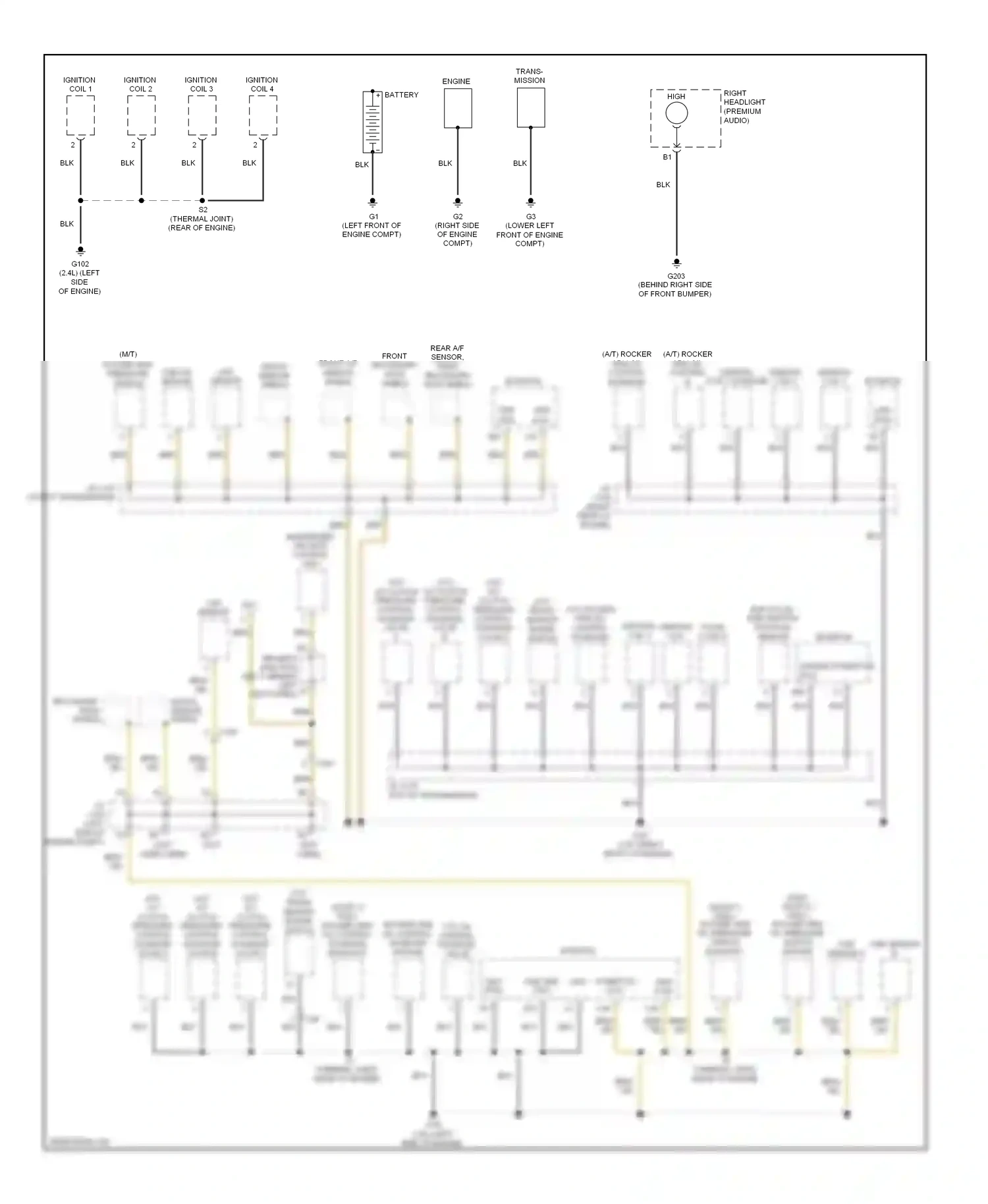 Wiring diagram right headlight for Honda Accord VIII facelift (2011-2013) (1 of 4)