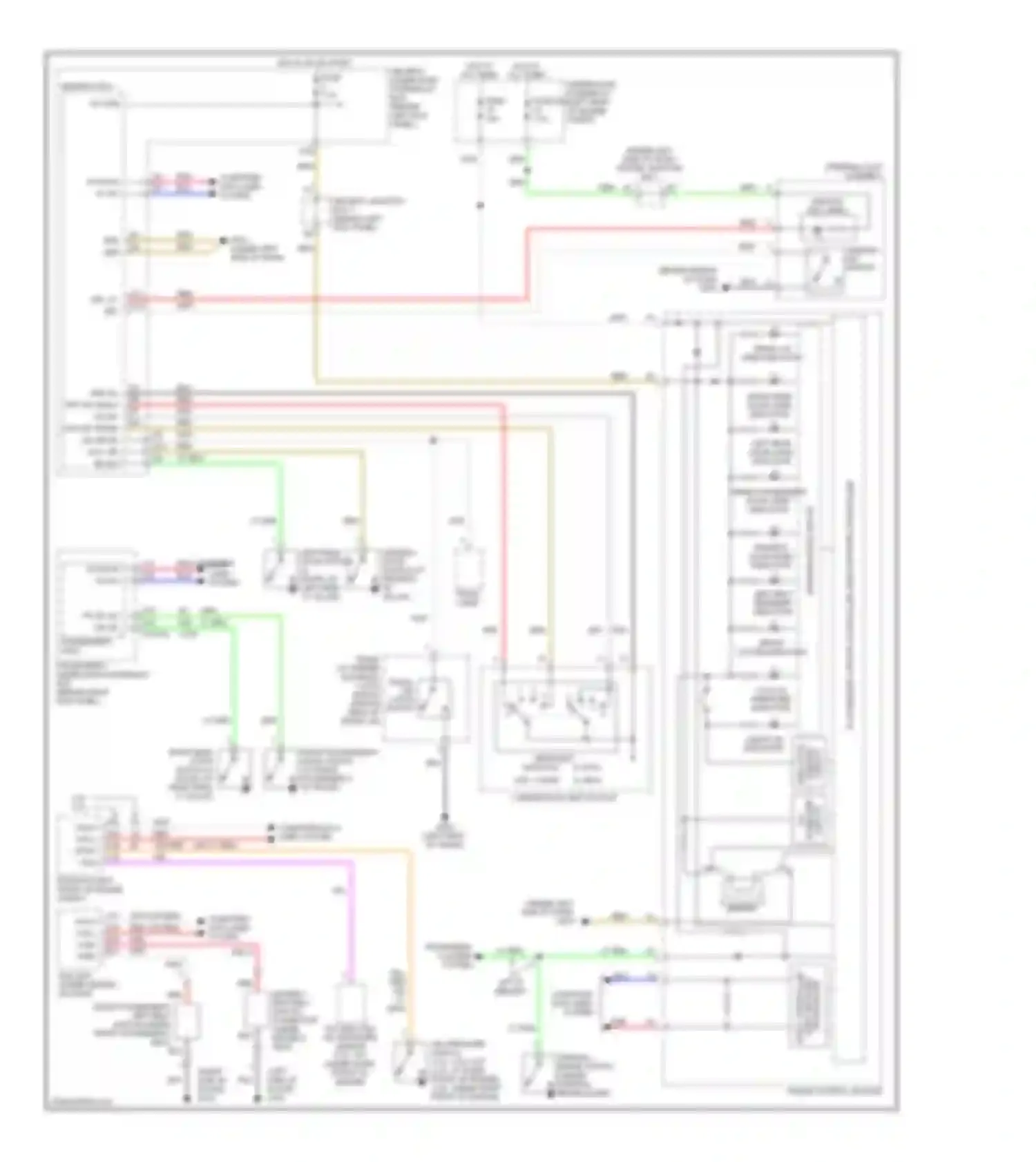 Wiring diagram right rear door open indicator for Honda Accord VIII facelift (2011-2013) (1 of 1)