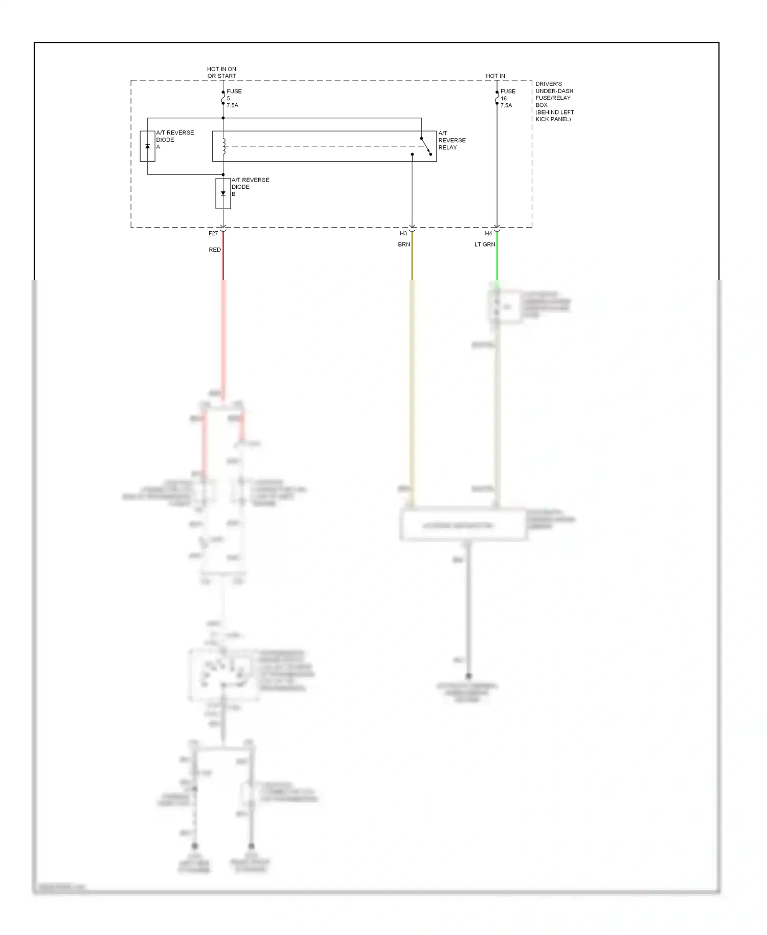 Wiring diagram transmission range switch for Honda Accord VIII facelift (2011-2013) (7 of 16)