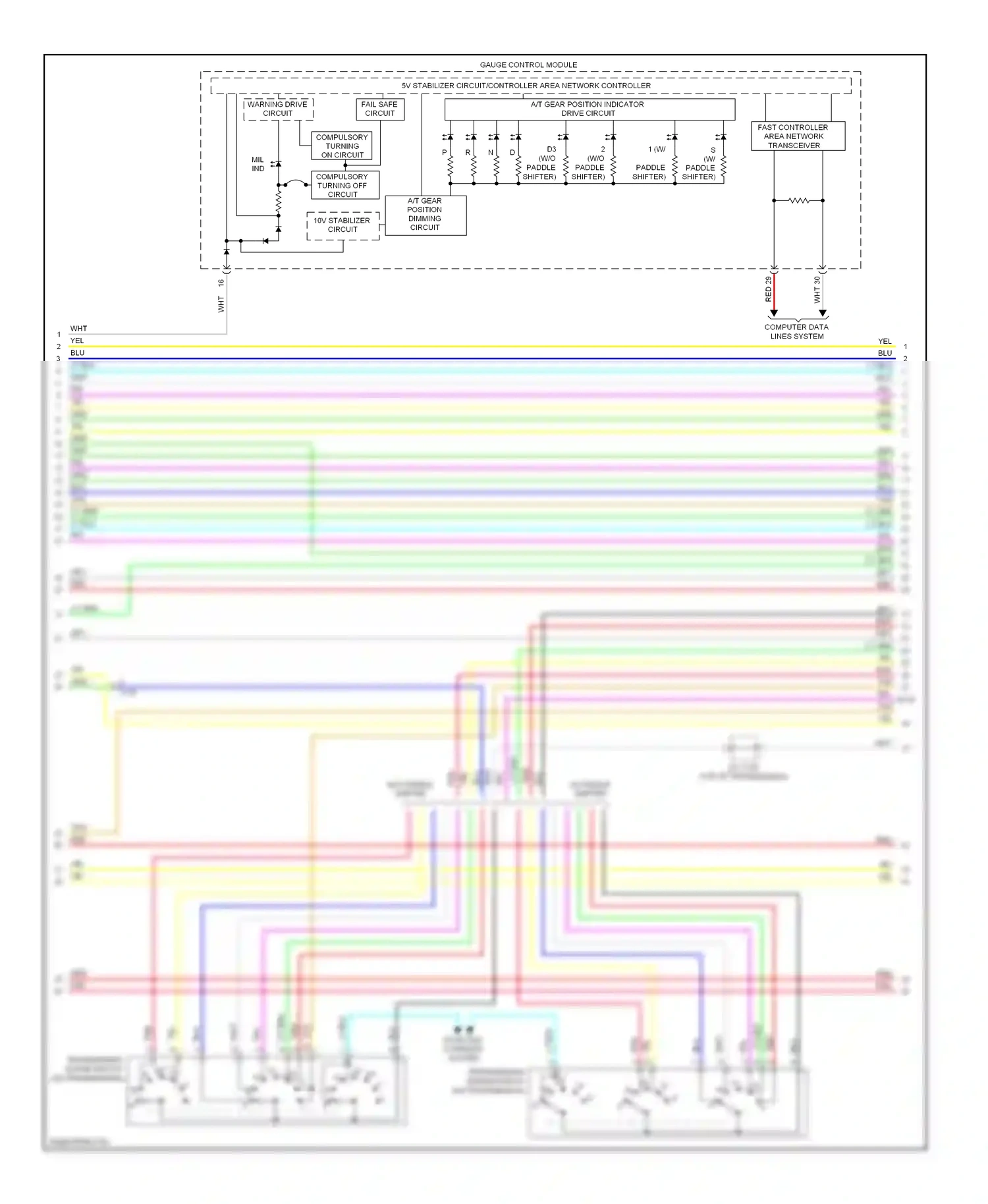 Wiring diagram transmission range switch for Honda Accord VIII facelift (2011-2013) (10 of 16)