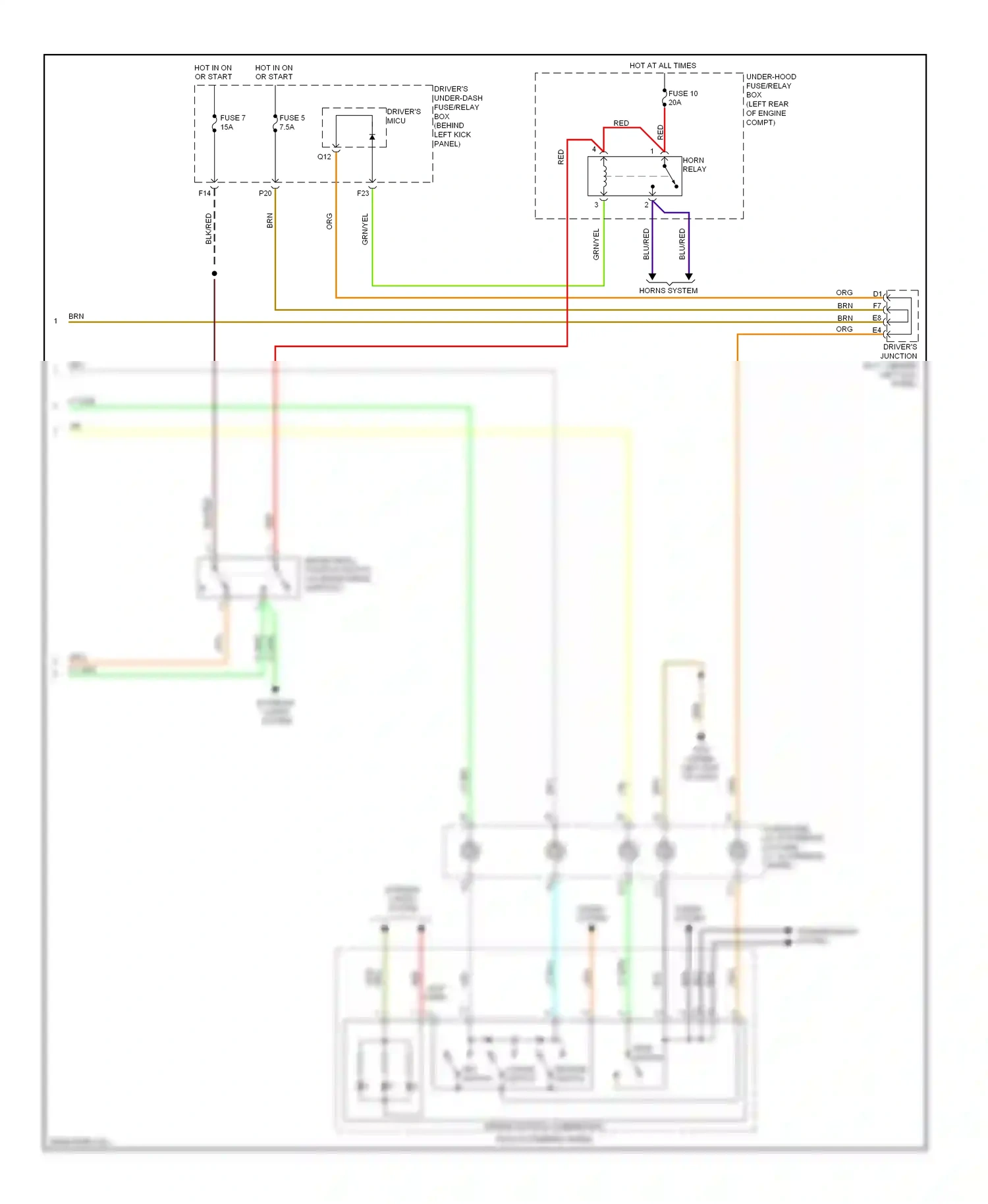 Wiring diagram transmissions system for Honda Accord VIII facelift (2011-2013) (1 of 4)