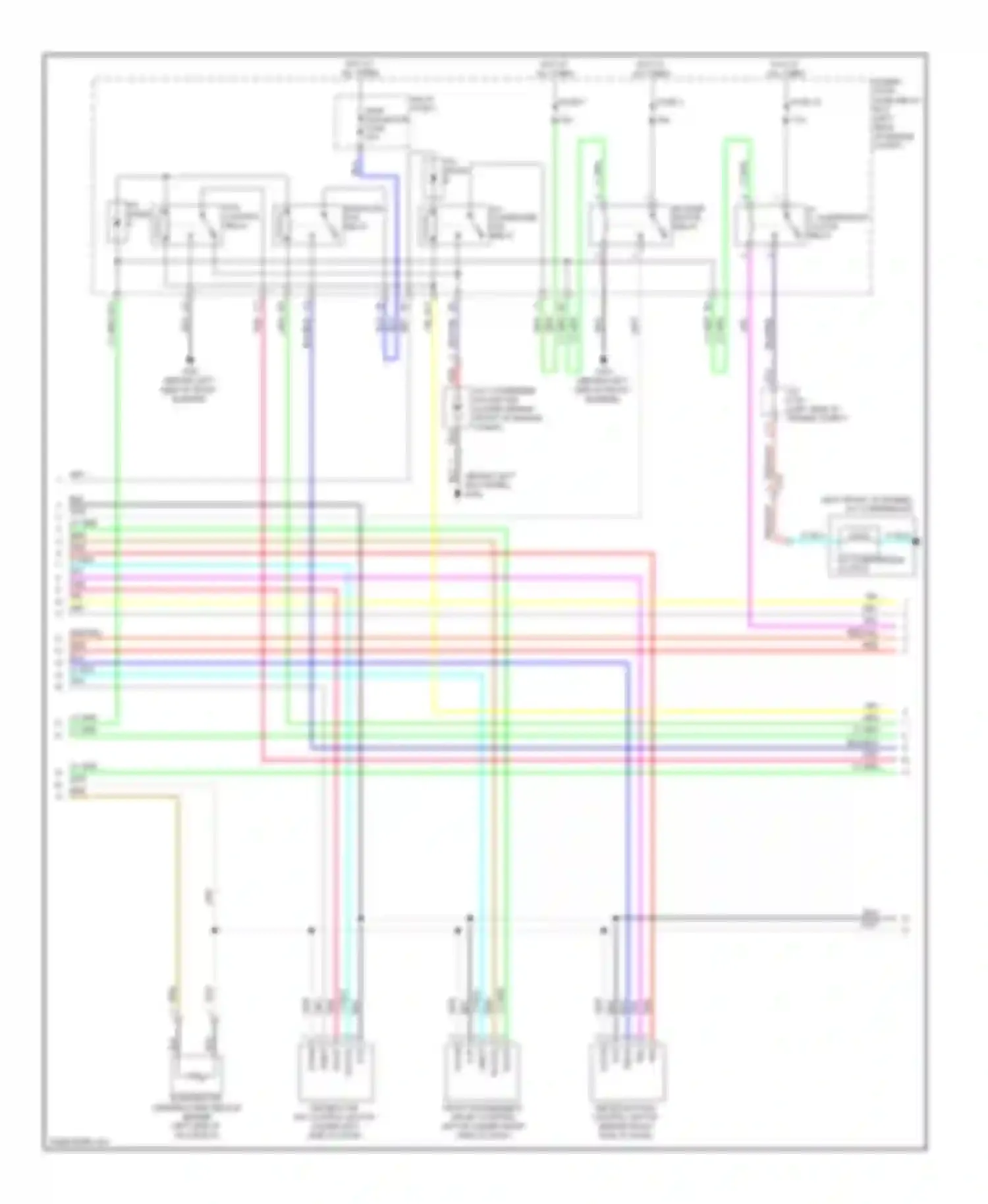 Wiring diagram under- hood fuse/ relay box (left rear for Honda Accord VIII facelift (2011-2013) (1 of 6)