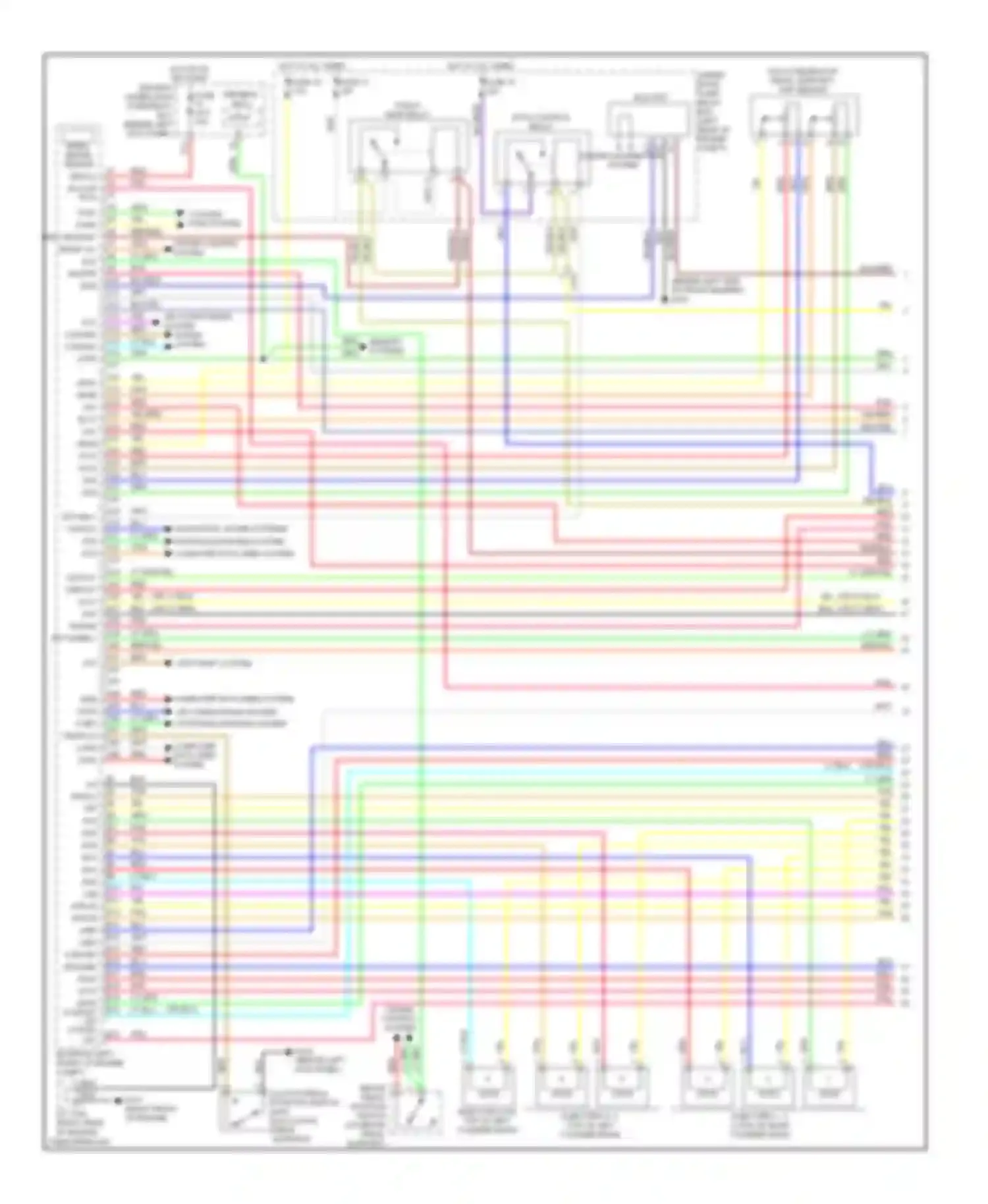 Wiring diagram under- hood fuse/ relay box (left for Honda Accord VIII facelift (2011-2013) (3 of 3)
