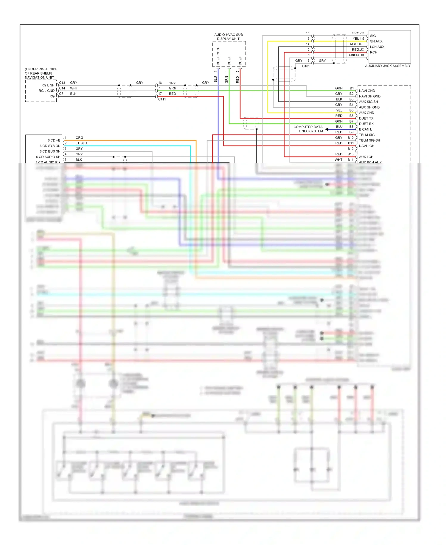 Wiring diagram volume down switch for Honda Accord VIII facelift (2011-2013) (2 of 5)
