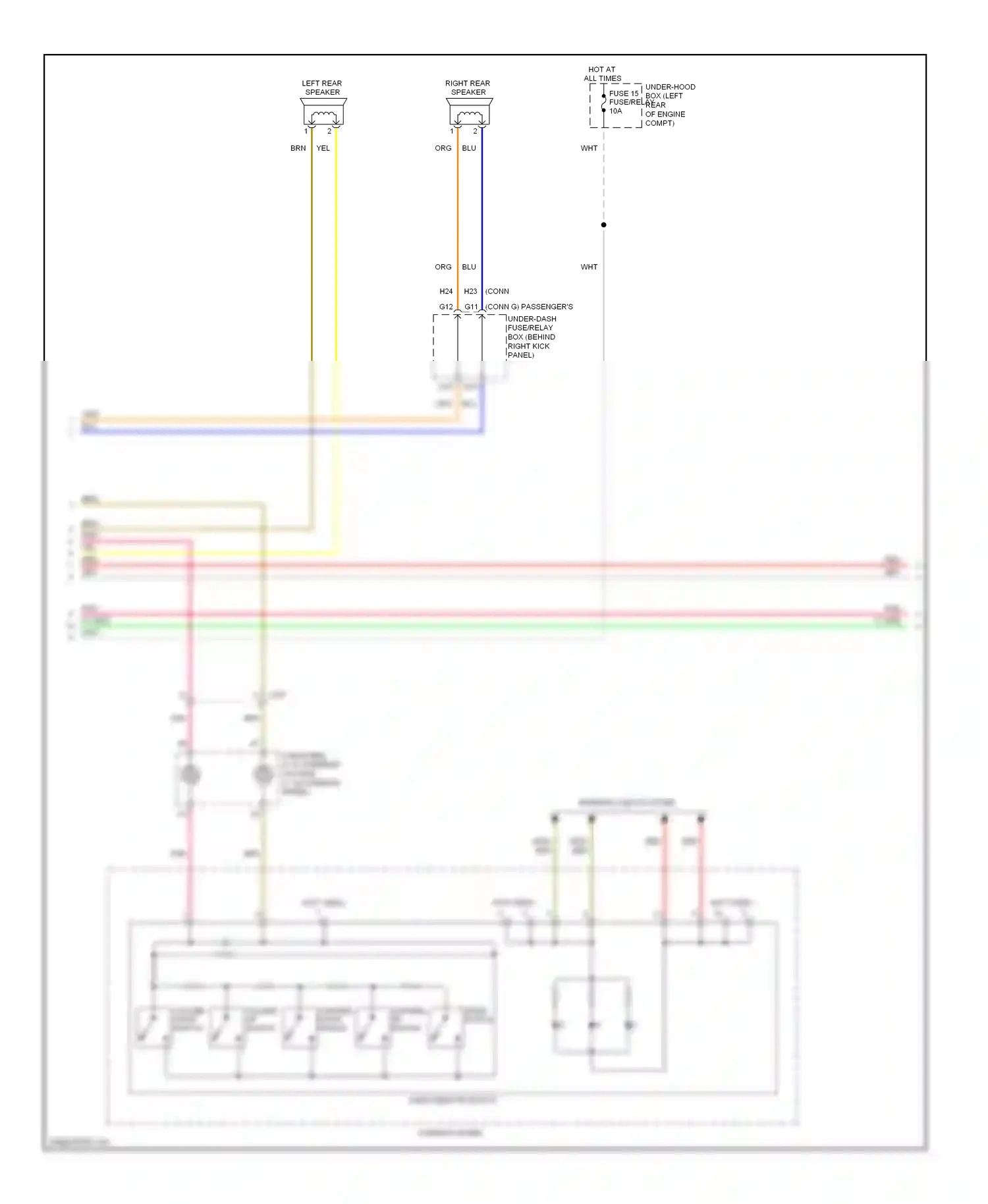Wiring diagram volume down switch for Honda Accord VIII facelift (2011-2013) (1 of 5)