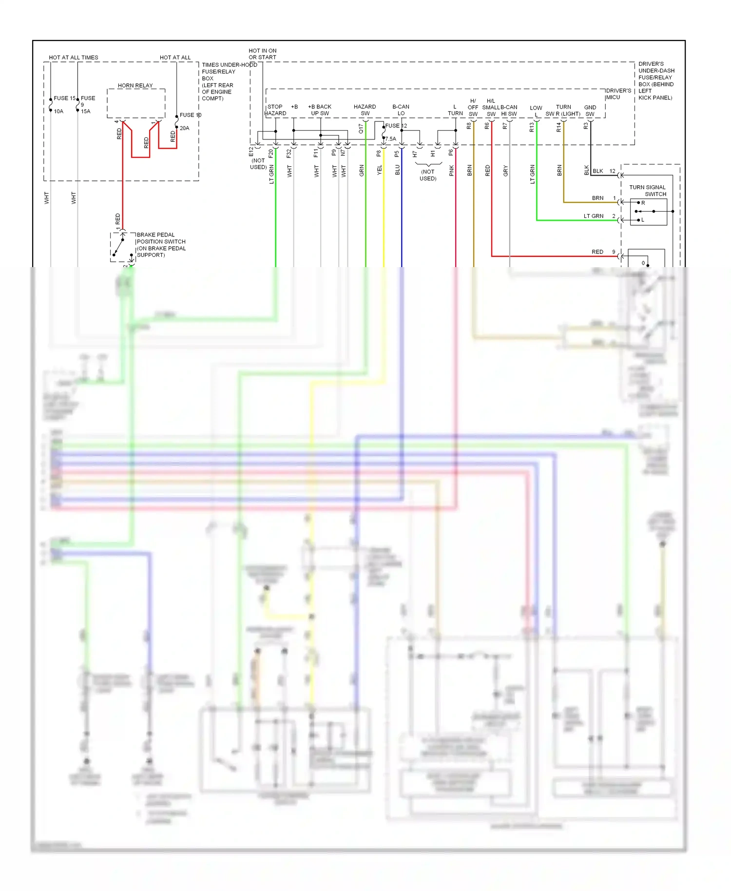 Wiring diagram w/ automatic for Honda Accord VIII facelift (2011-2013) (2 of 4)