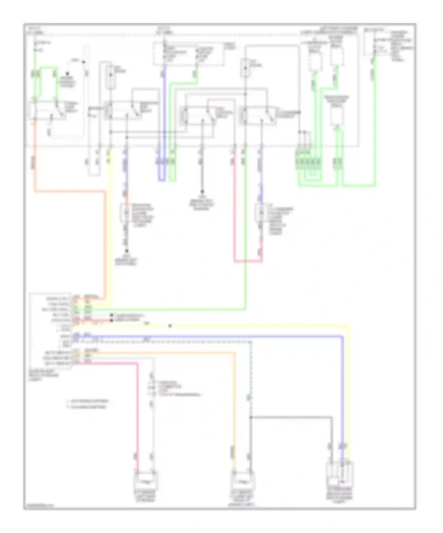 Wiring diagram w/o paddle shifters w/ paddle shifters for Honda Accord VIII facelift (2011-2013) (3 of 12)