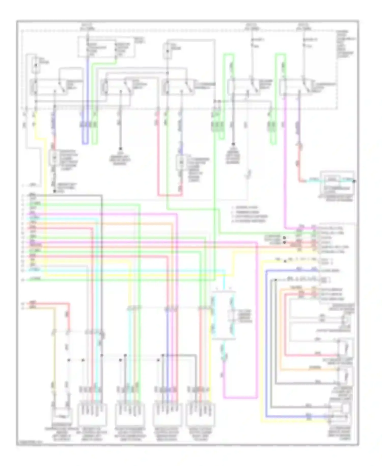Wiring diagram w/o paddle shifters w/ paddle shifters for Honda Accord VIII facelift (2011-2013) (2 of 12)