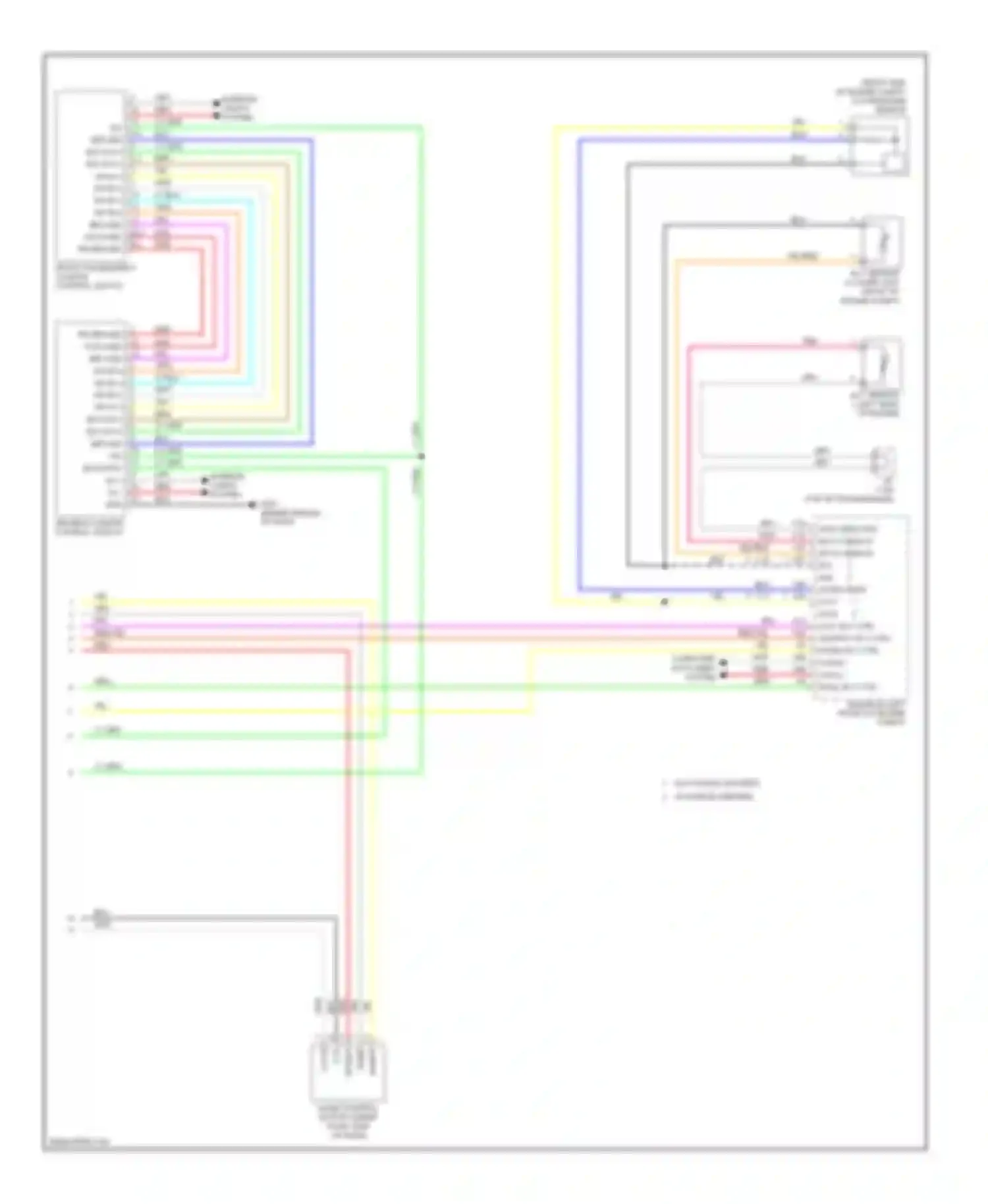 Wiring diagram w/o paddle shifters w/ paddle shifters for Honda Accord VIII facelift (2011-2013) (1 of 12)