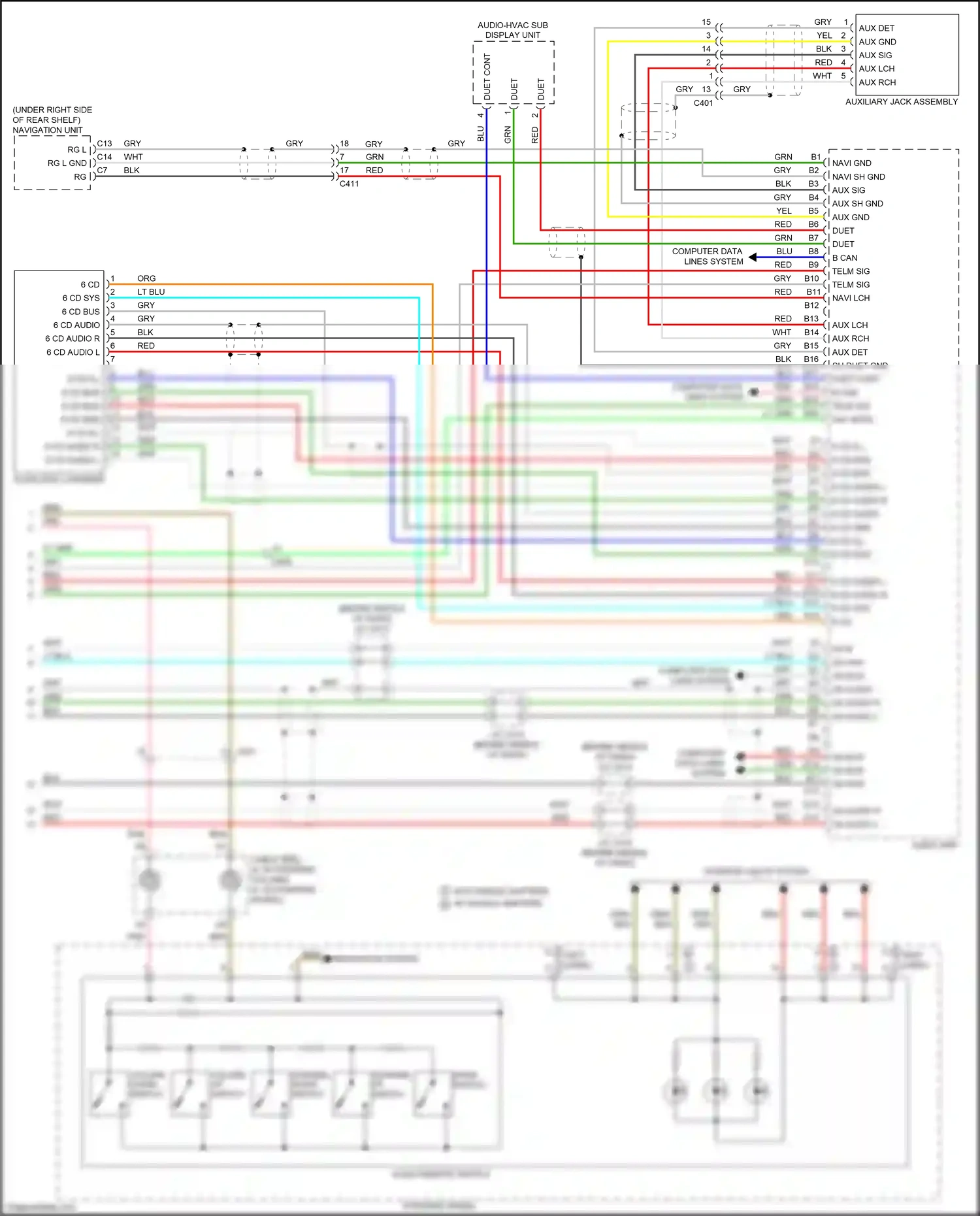 Wiring diagram volume down switch for Honda Accord VIII facelift (2011-2013) (4 of 5)