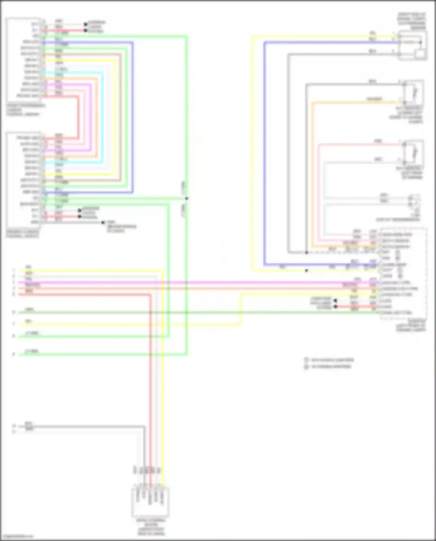Wiring diagram w/o paddle shifters w/ paddle shifters for Honda Accord VIII facelift (2011-2013) (11 of 12)