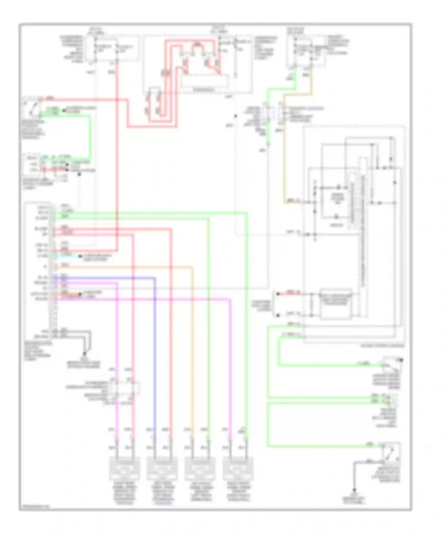 Accord Honda VIII (2007-2011): Anti-lock brakes circuit, without vsa