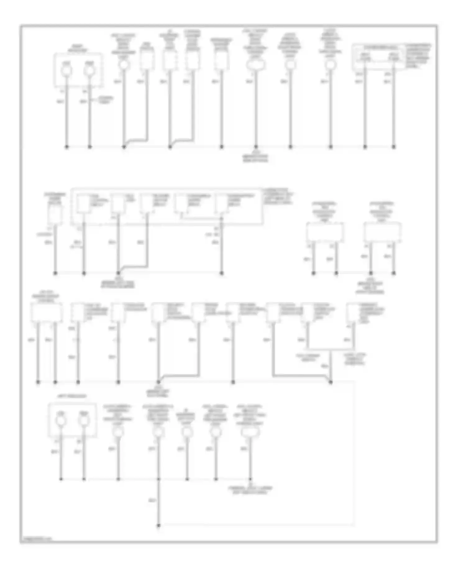 Accord Honda VIII (2007-2011): Ground distribution circuit (2 of 5)