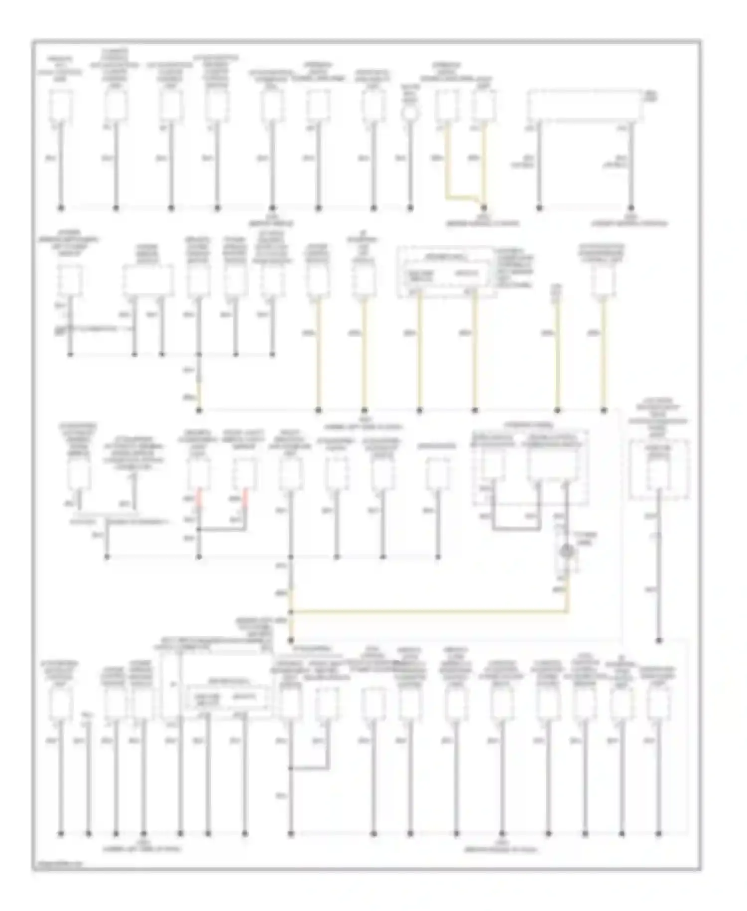 Accord Honda VIII (2007-2011): Ground distribution circuit (3 of 5)