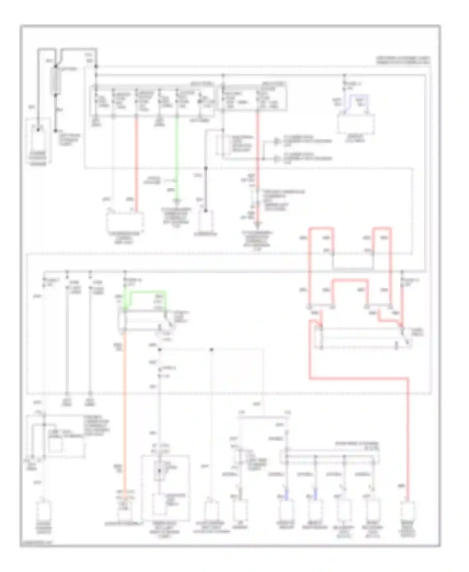 Accord Honda VIII (2007-2011): Power distribution circuit (1 of 7)