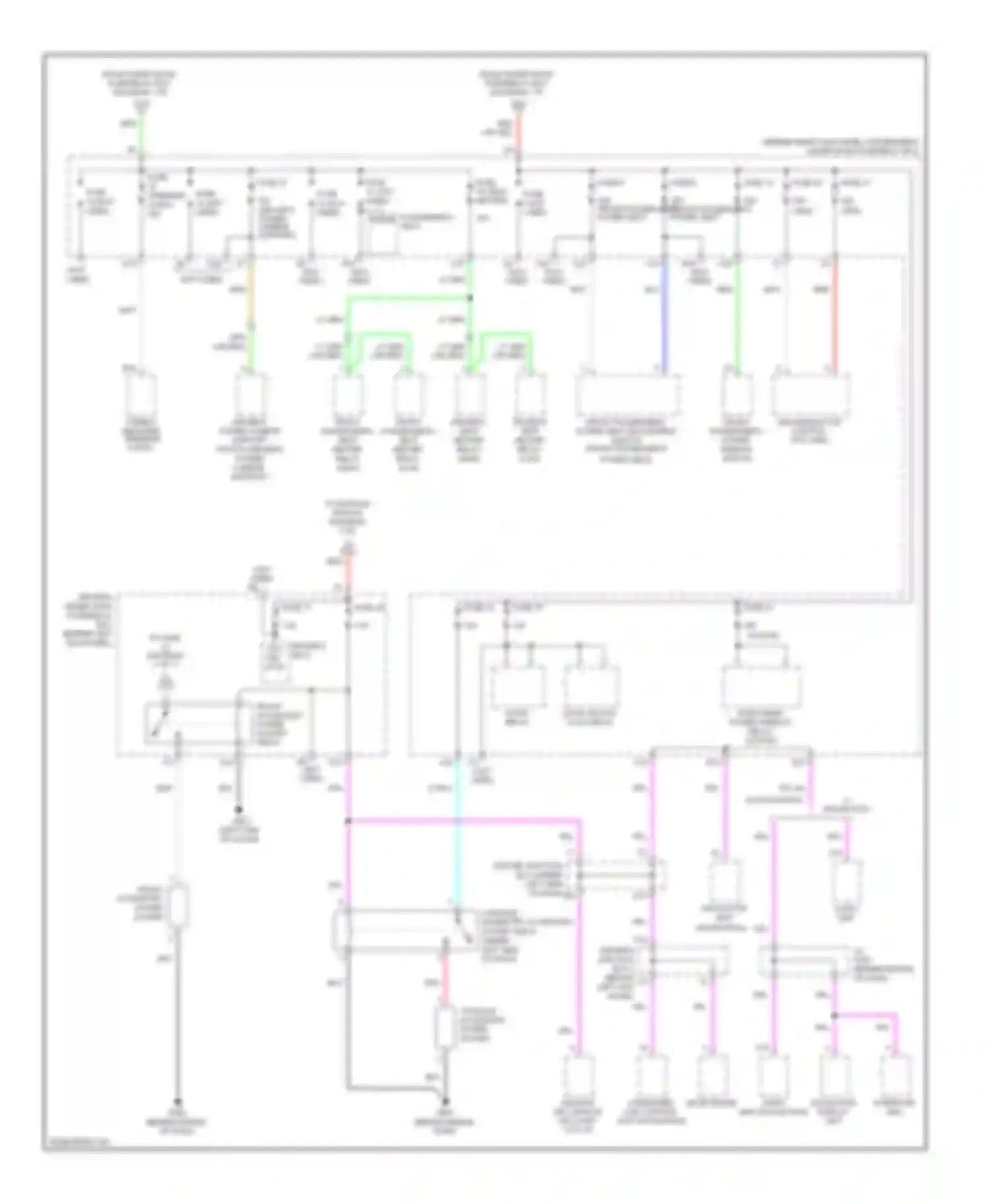 Accord Honda VIII (2007-2011): Power distribution circuit (2 of 7)