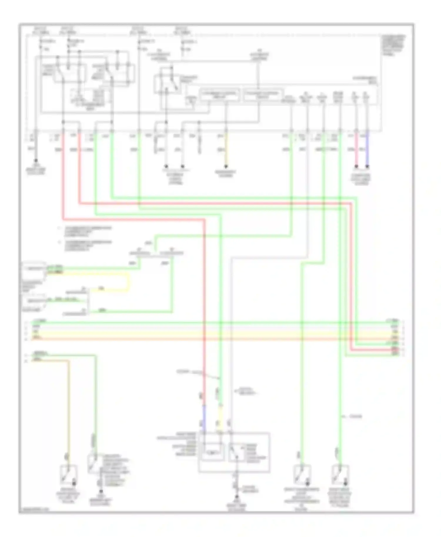 Accord Honda VIII (2007-2011): Power door locks circuit (2 of 3)