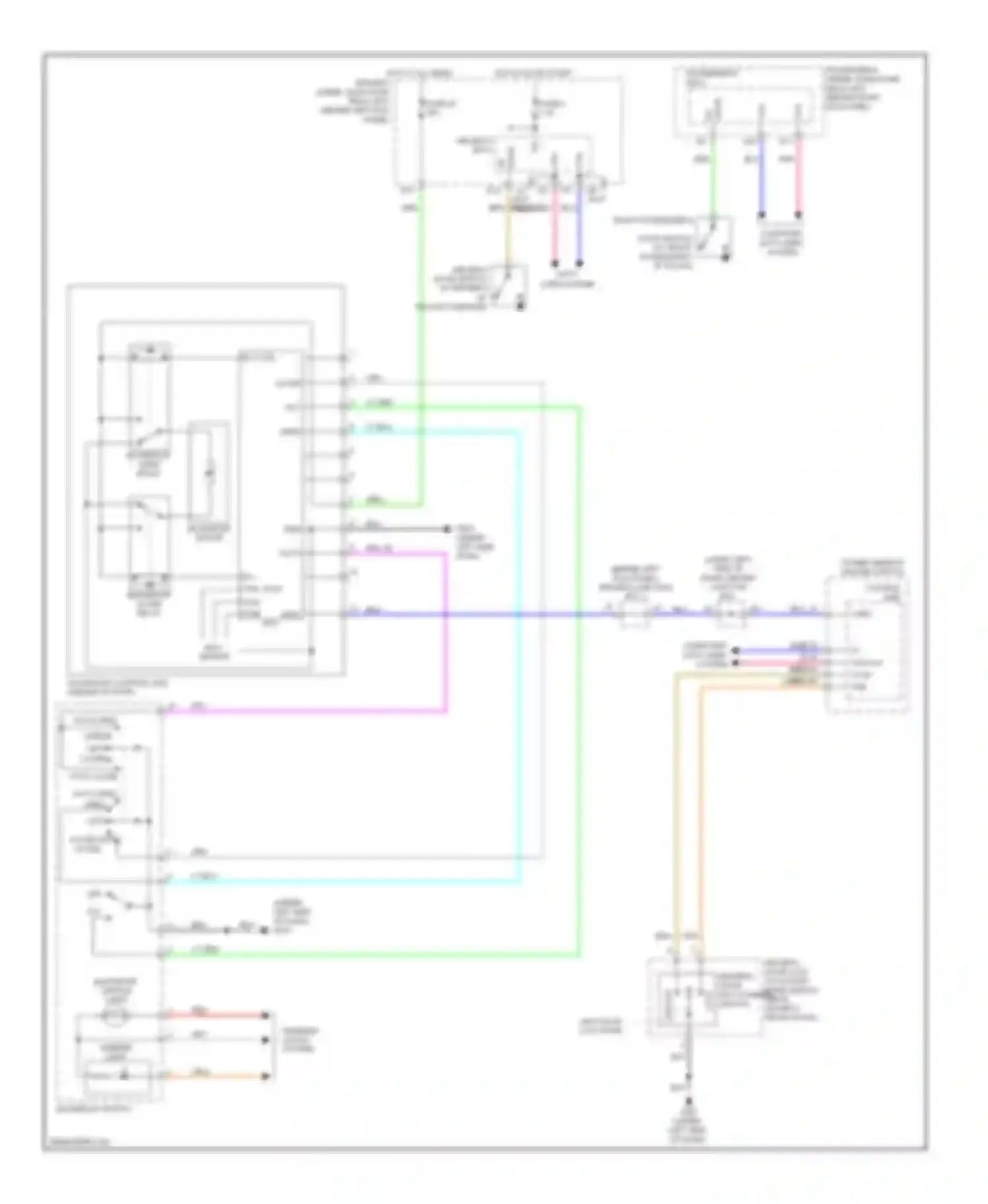 Accord Honda VIII (2007-2011): Power top/sunroof circuit