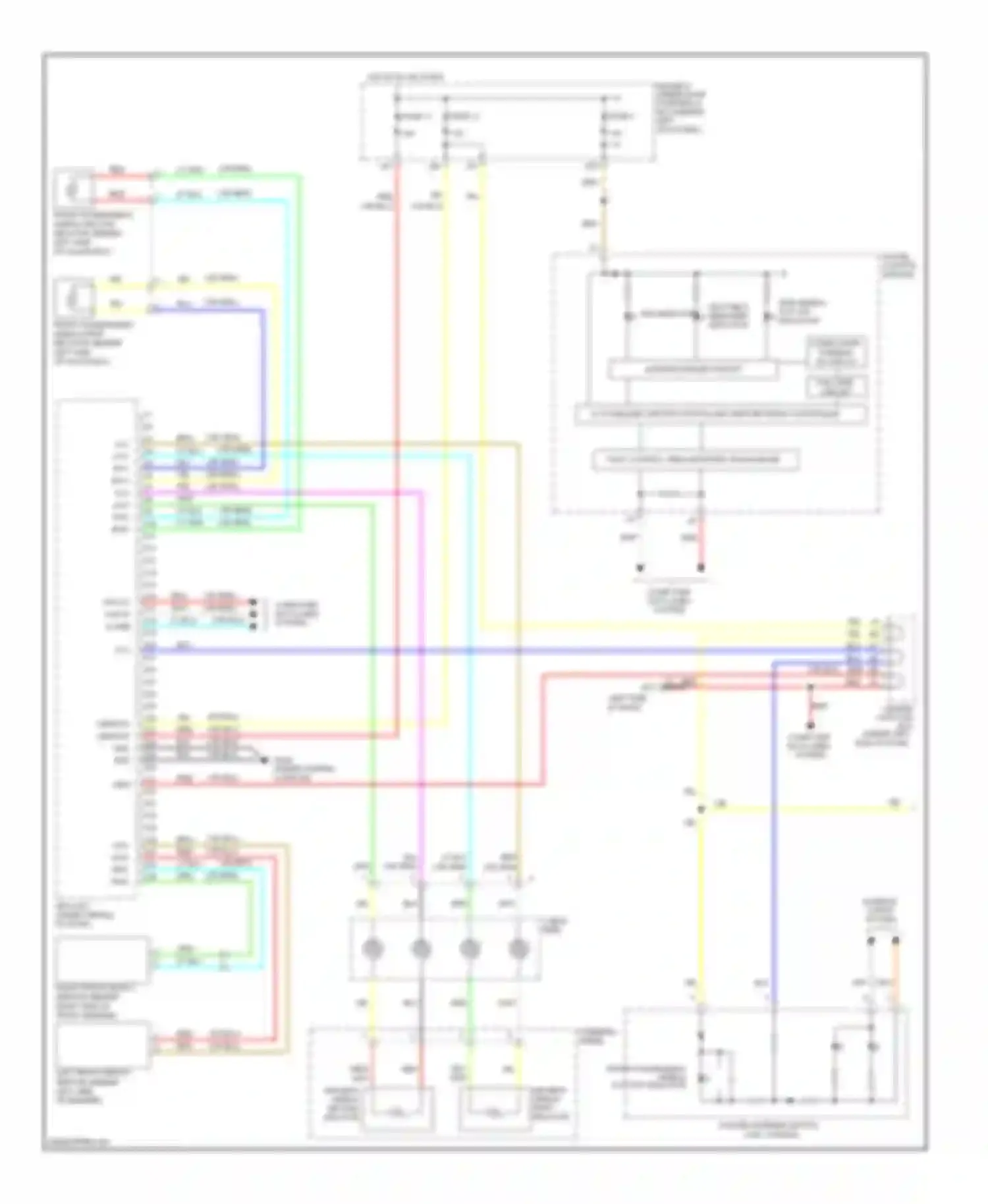 Accord Honda VIII (2007-2011): Supplemental restraints circuit, 4 door (1 of 3)