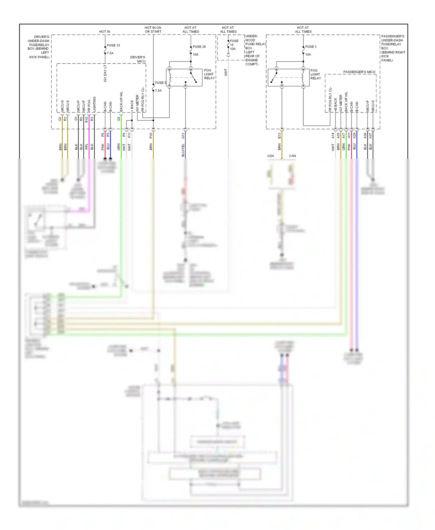 Wiring diagram +b back up for Honda Accord VIII (2007-2011) (5 of 8)