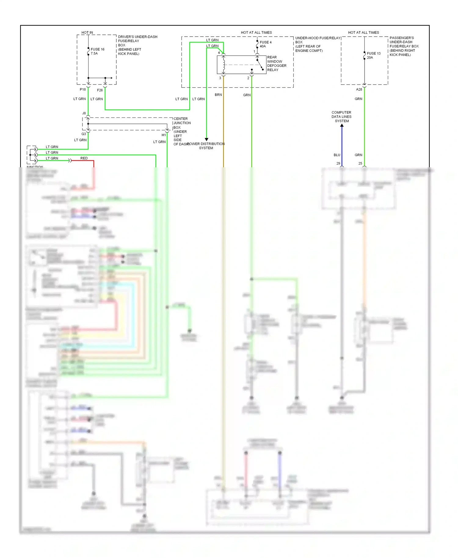 Wiring diagram box (under left for Honda Accord VIII (2007-2011) (1 of 1)