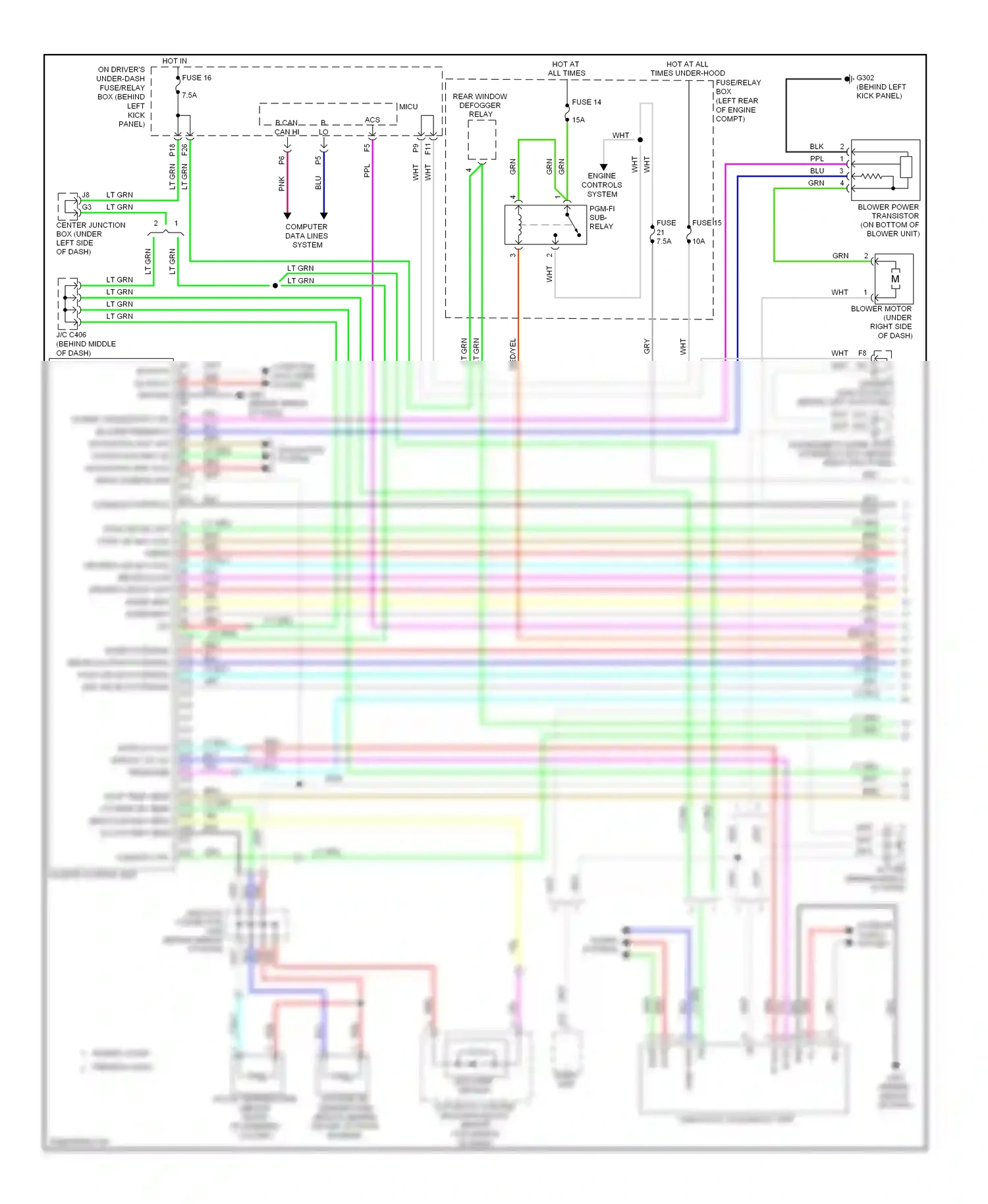 Wiring diagram computer data lines system for Honda Accord VIII (2007-2011) (1 of 62)