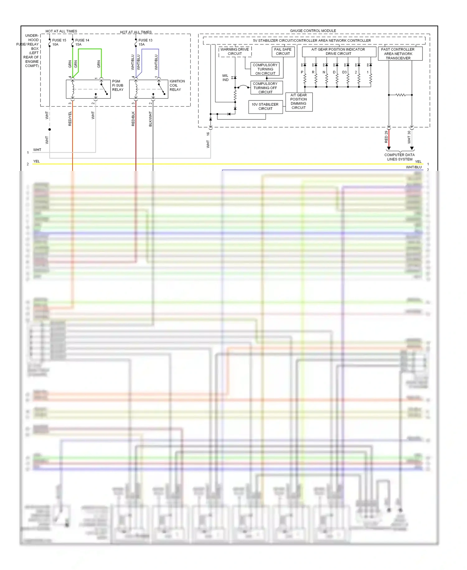 Wiring diagram computer data lines system for Honda Accord VIII (2007-2011) (40 of 62)