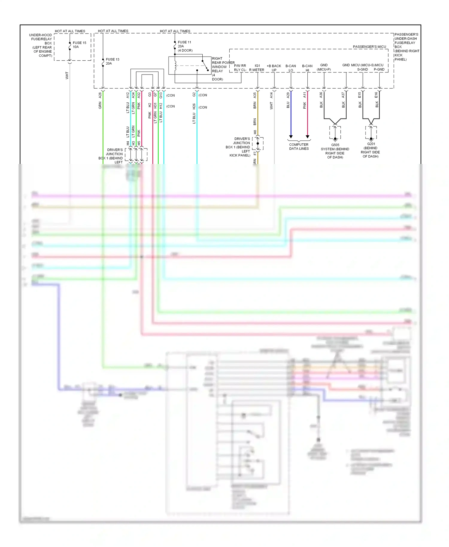 Wiring diagram control unit) for Honda Accord VIII (2007-2011) (9 of 10)