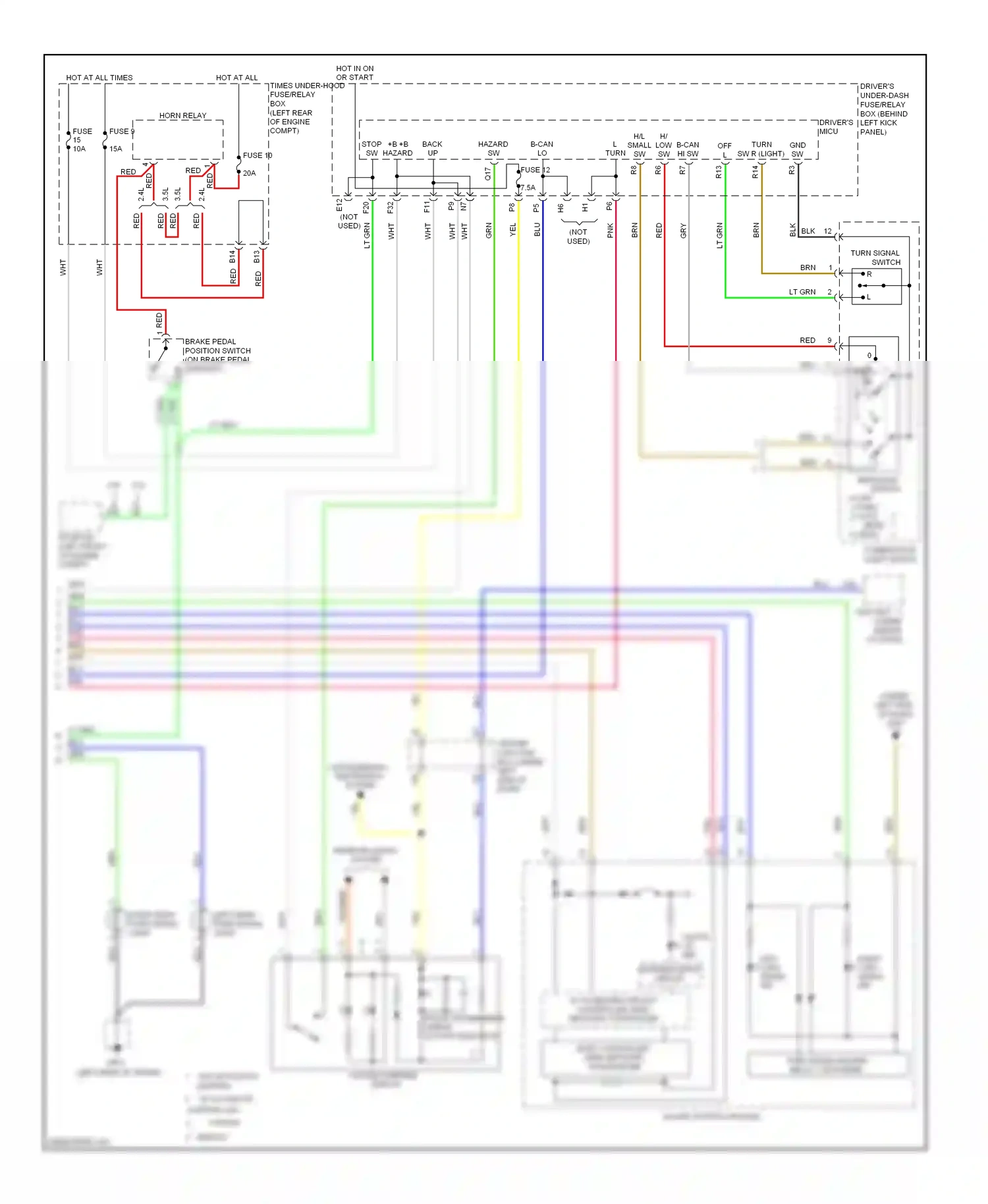 Wiring diagram controller area network controller for Honda Accord VIII (2007-2011) (2 of 6)
