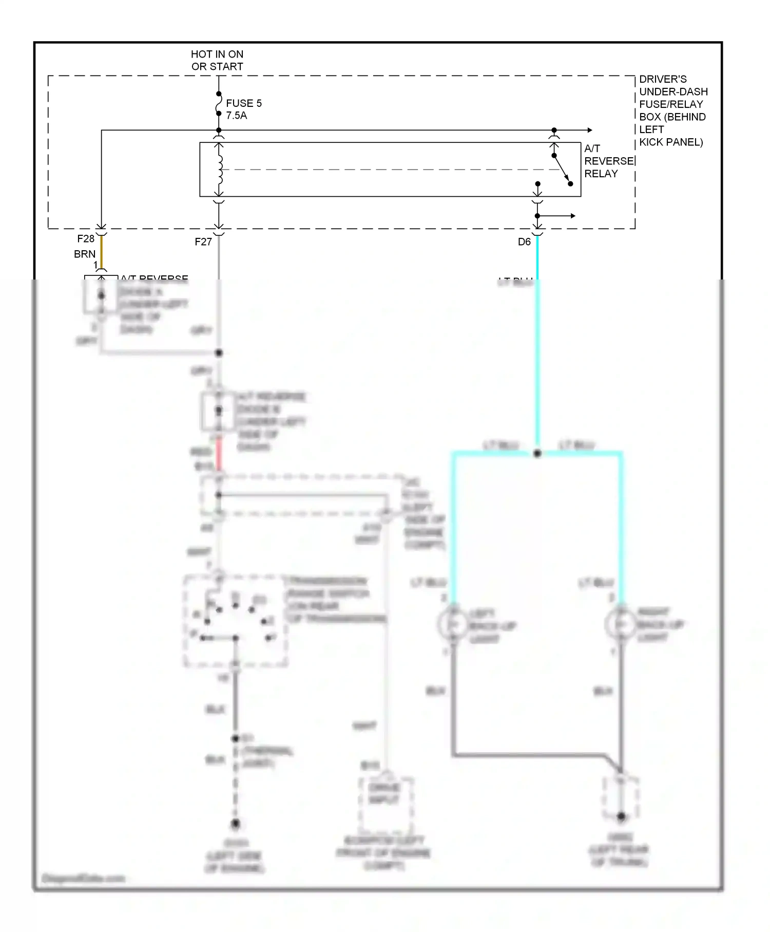 Wiring diagram drive input for Honda Accord VIII (2007-2011) (1 of 2)