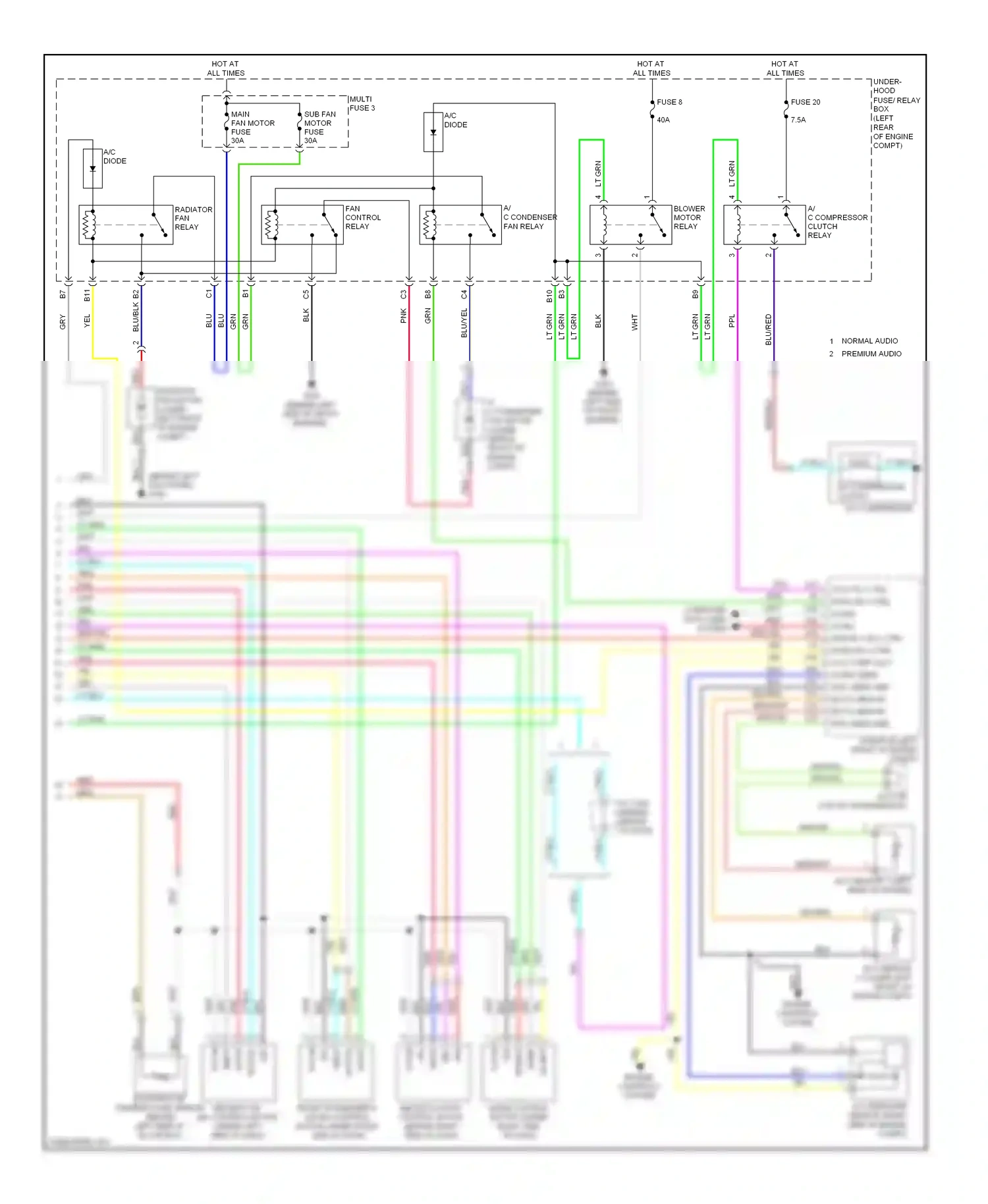 Wiring diagram engine controls system for Honda Accord VIII (2007-2011) (6 of 12)