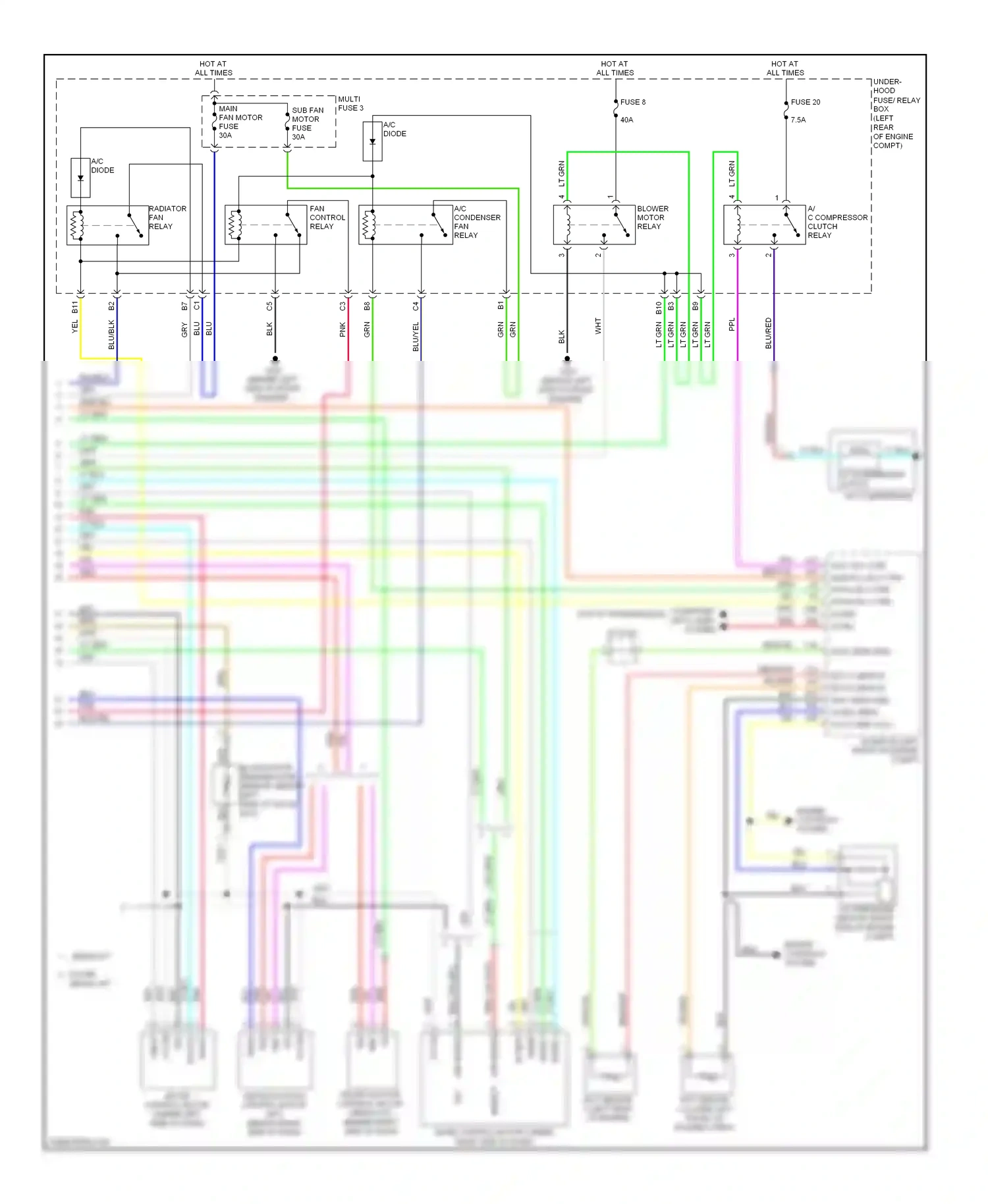 Wiring diagram engine controls system for Honda Accord VIII (2007-2011) (8 of 12)